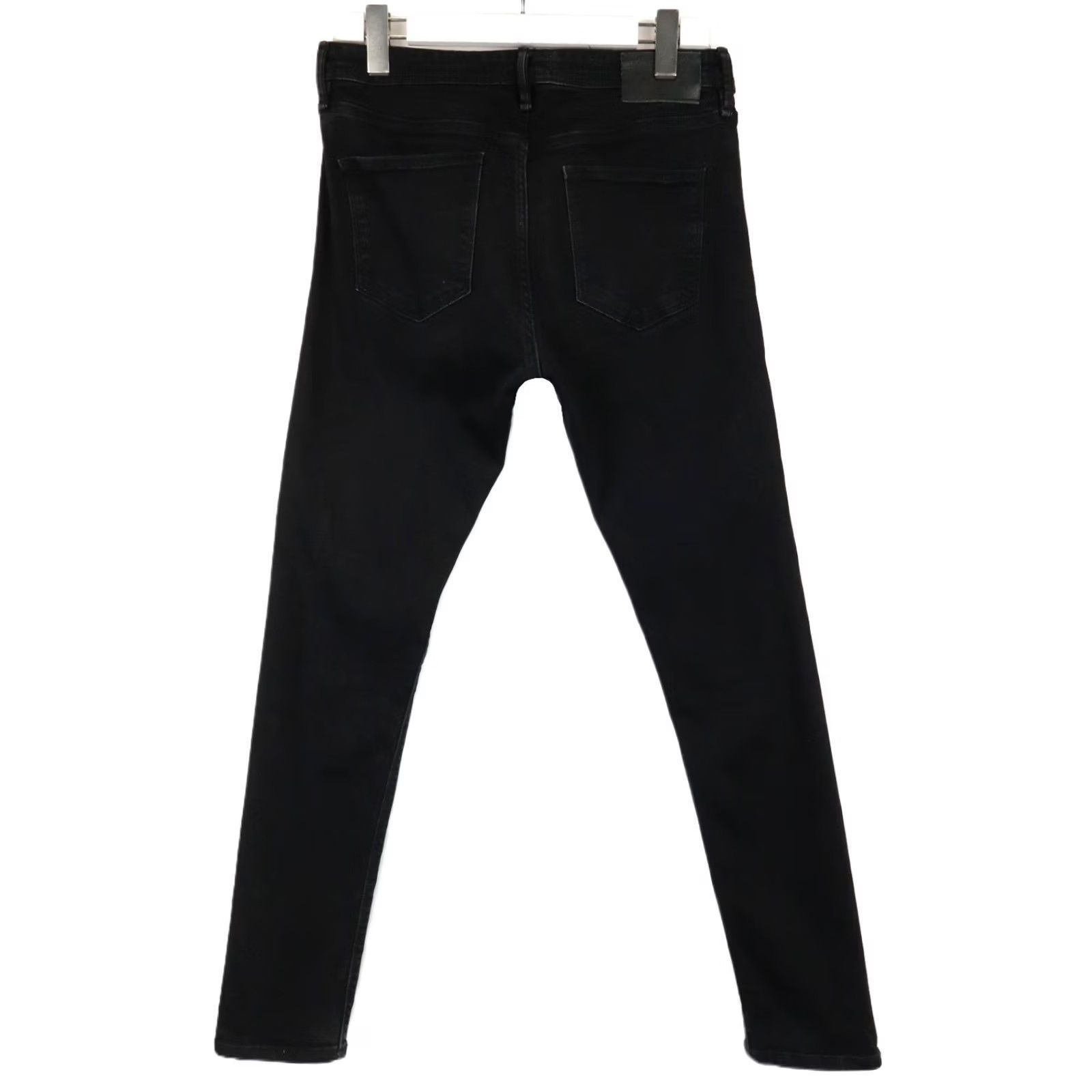 Jack & Jones JACK & JONES Glenn Slim Jeans Men's W31/L32 Black Denim Button Fly Stretchy Jeans Size US 31 - 2 Thumbnail