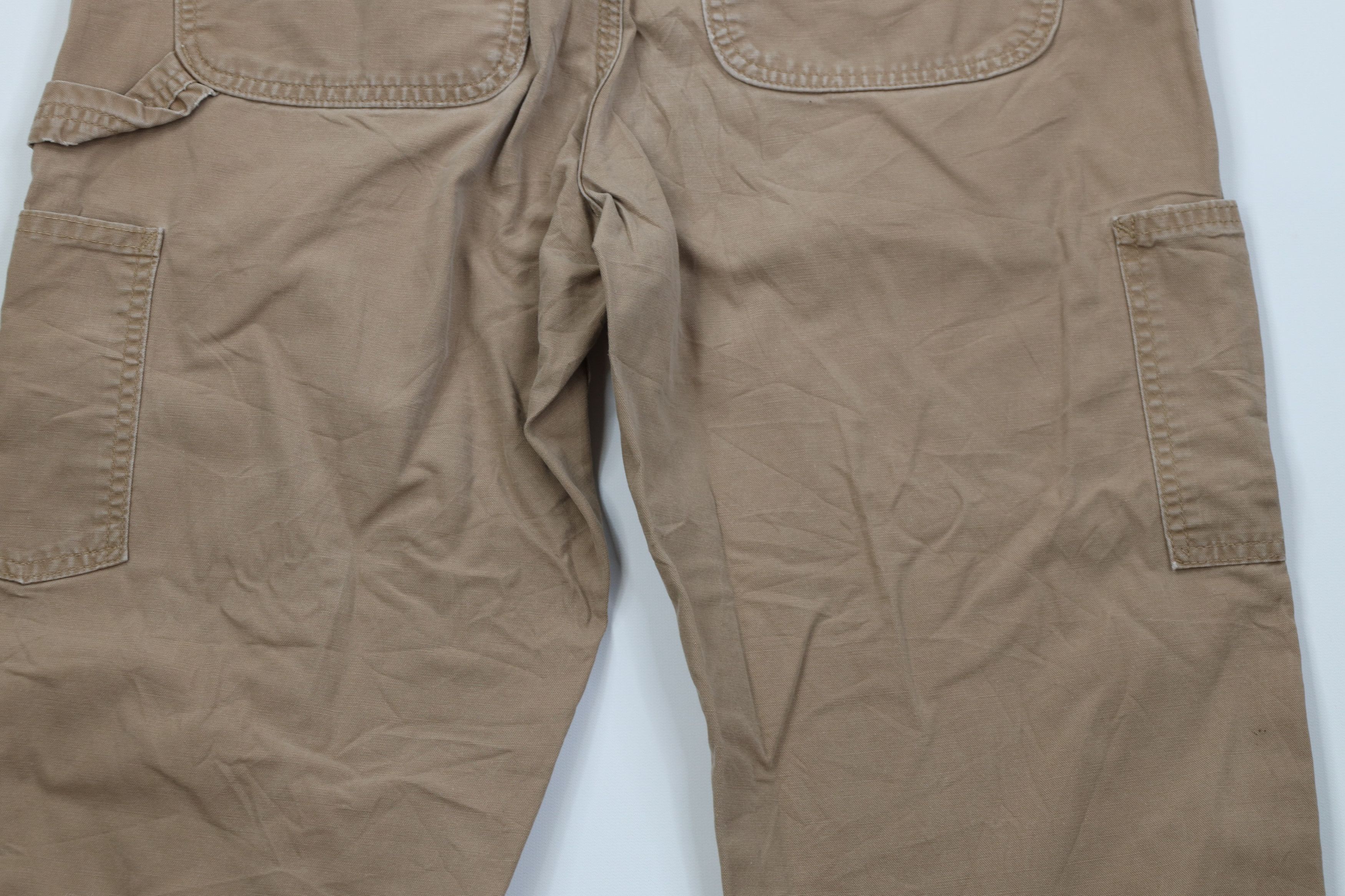 Carhartt Vintage 90s Y2K Carhartt Wide Leg Dungaree Pants Duck Brown Size US 32 / EU 48 - 11 Thumbnail