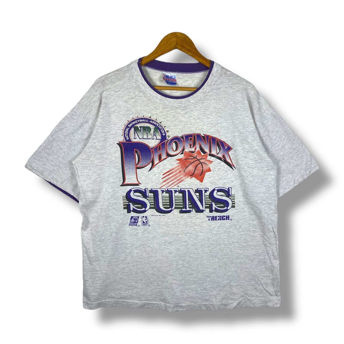 NBA Vintage 90's PHOENIX SUNS Double Layered Graphic Tee Shirt Size US L / EU 52-54 / 3 - 1 Thumbnail