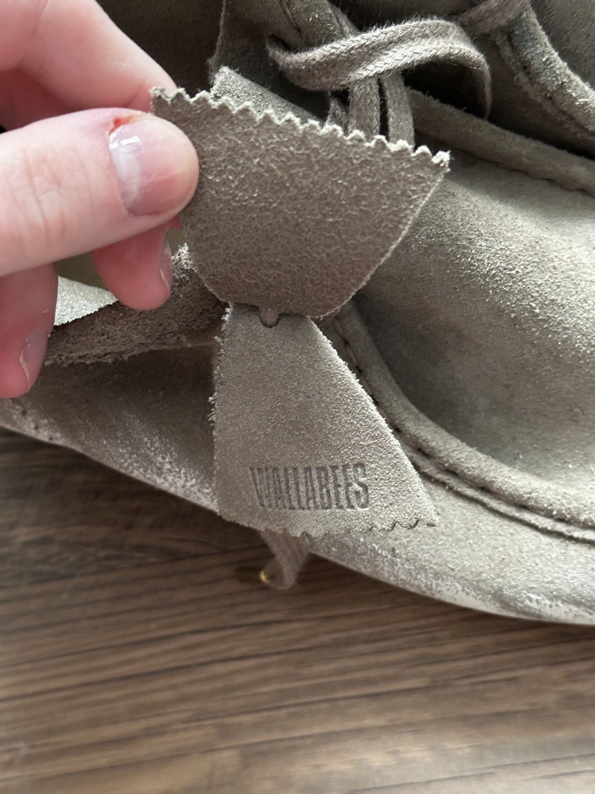 Clarks Clark's Wallabees Grey/White Brushed Size US 11 / EU 44 - 5 Thumbnail