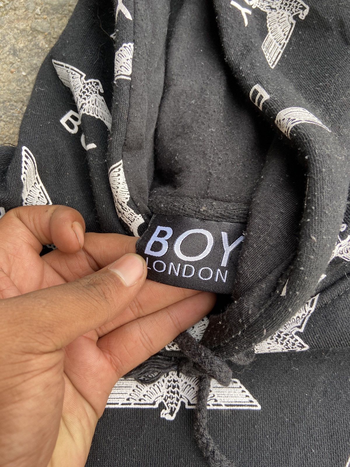 Boy London × Vintage Vintage Monogram Boy London Hoodie Size US L / EU 52-54 / 3 - 7 Thumbnail