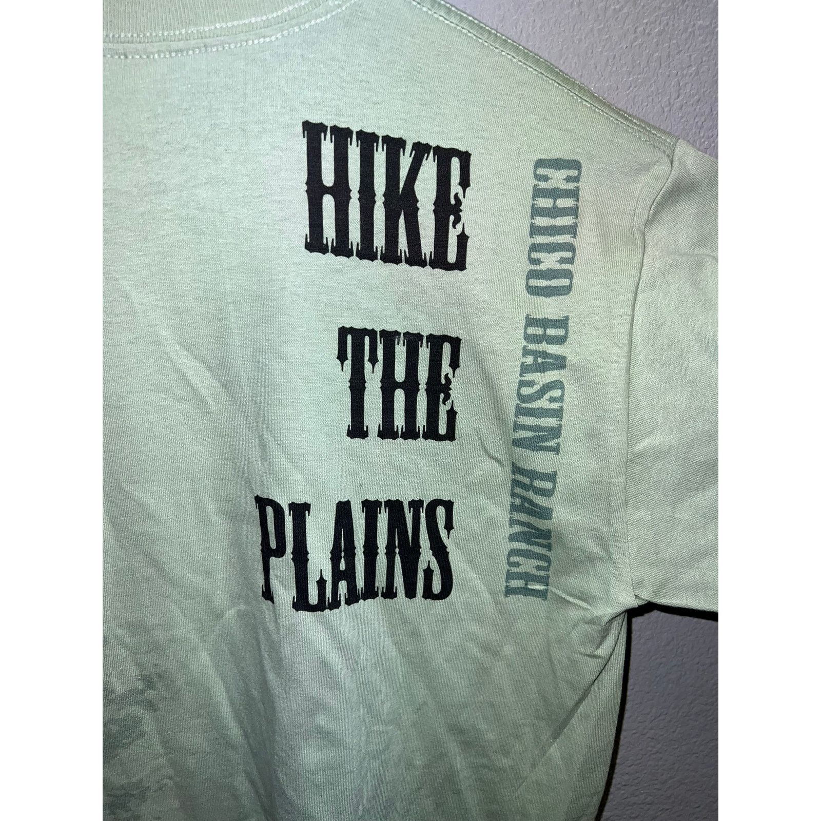 Gildan Chico Basin Ranch Shirt Hike The Plains Green Bike Hiker M Size US M / EU 48-50 / 2 - 7 Thumbnail