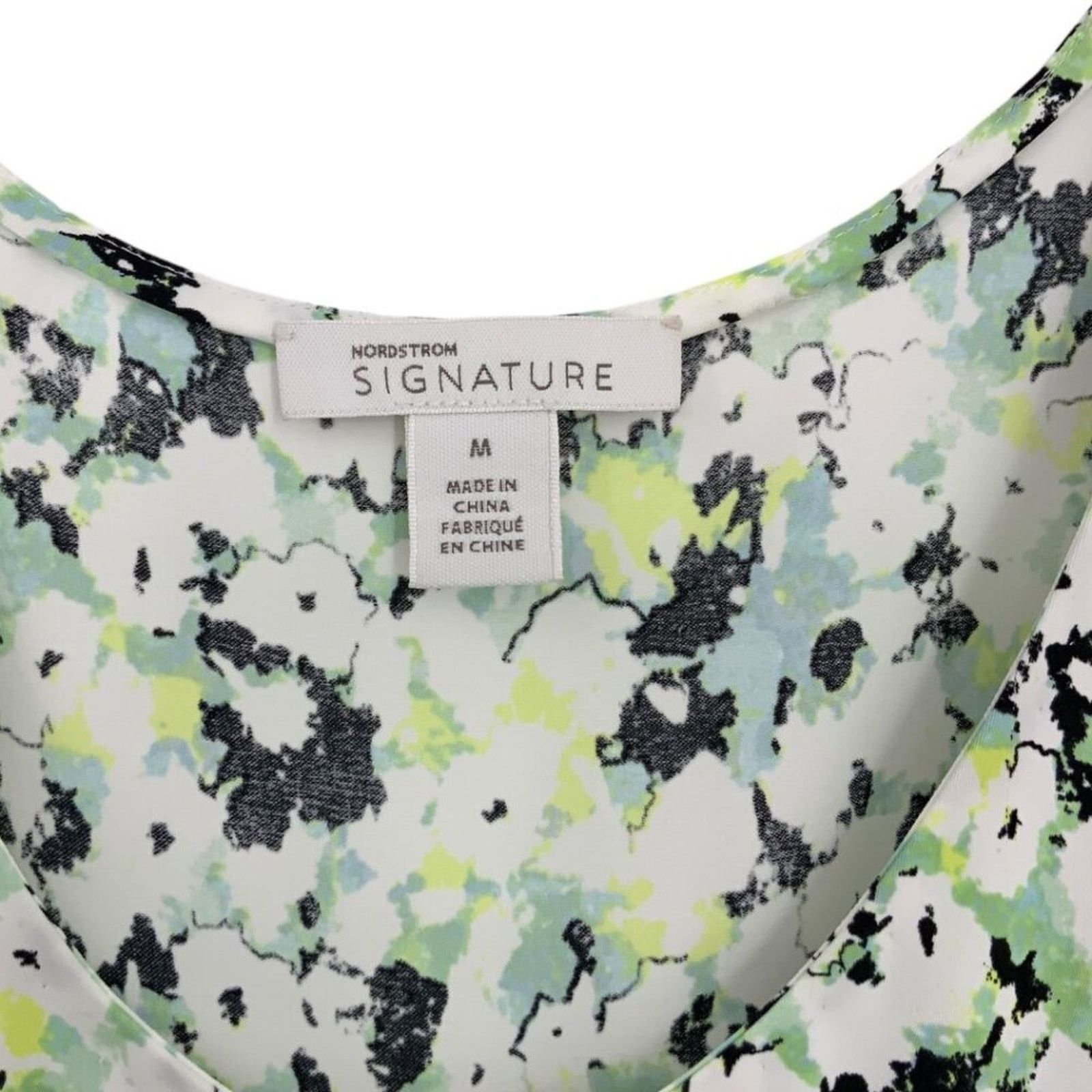 Nordstrom Nordstrom Green Floral Tank Top Size Medium NWOT $60 MSRP Size M / US 6-8 / IT 42-44 - 3 Thumbnail
