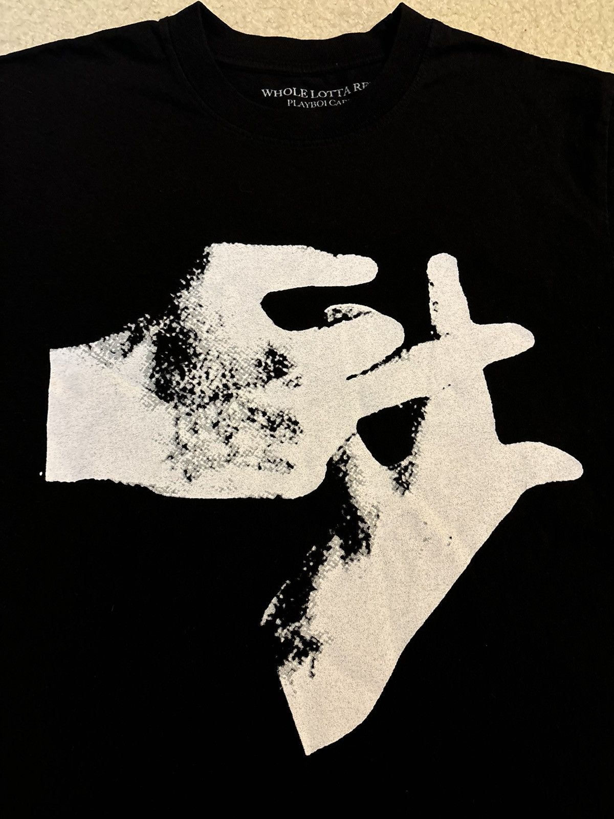 Playboi Carti Playboi Carti Whole Lotta Red Merch Hands Graphic Tee Black Size US S / EU 44-46 / 1 - 2 Thumbnail