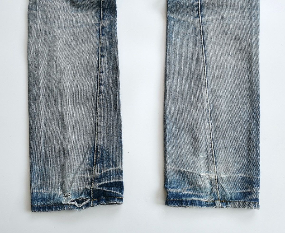 14th Addiction BreathMint Zipper Thrashed Distressed Jeans Size US 31 - 8 Thumbnail