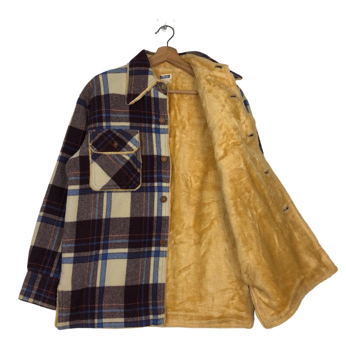 Japanese Brand 🔥Vintage Flannel Shirt Jacket Badon Tartan Design Shearing Size US M / EU 48-50 / 2 - 11 Thumbnail