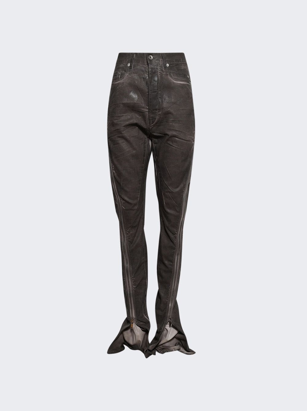 Rick Owens o1mle0426 Bolan Banana Denim Pants in Gray Size 29" - 1 Thumbnail
