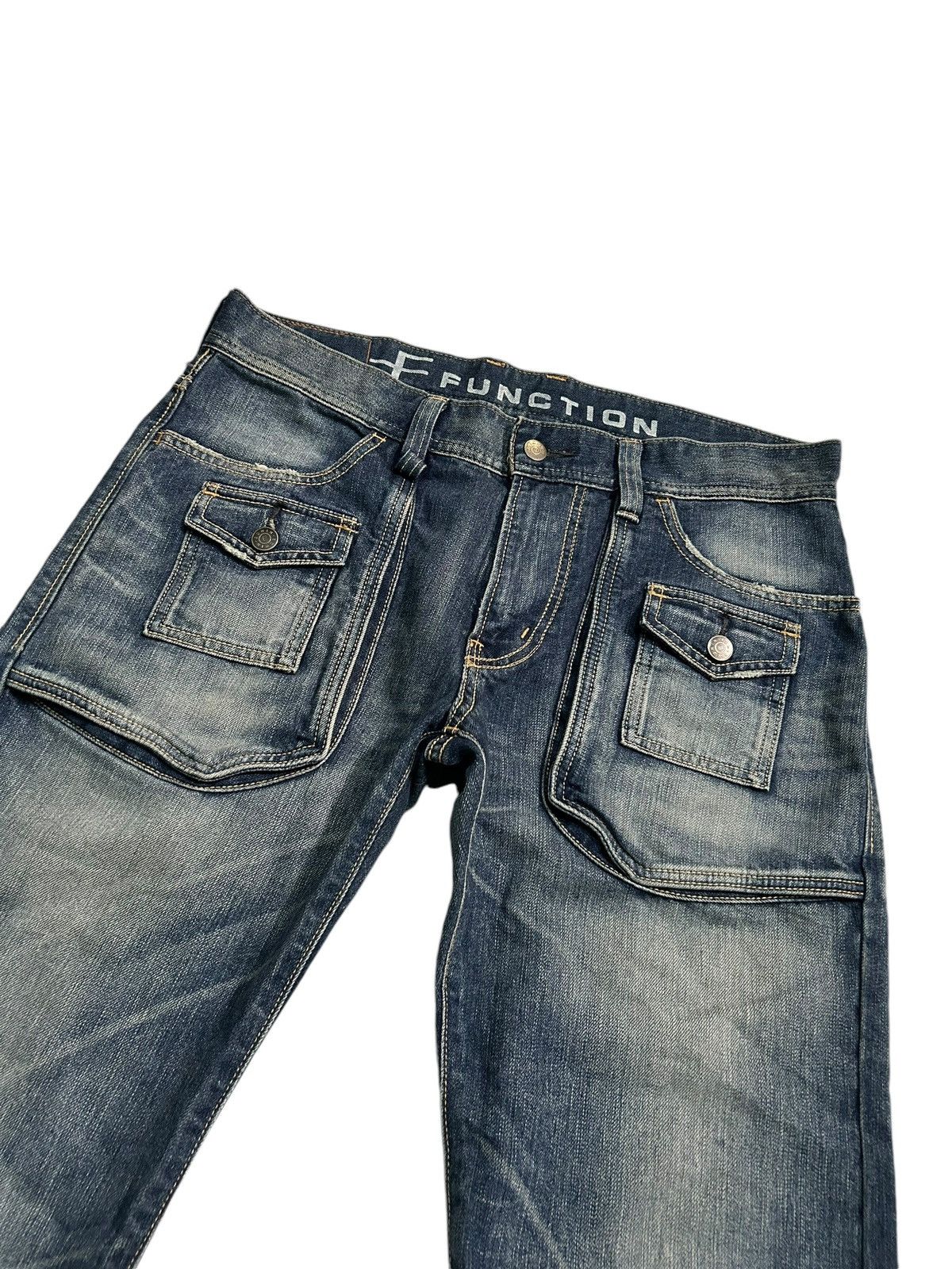 Japanese Brand × Kapital × Vintage 💥Flare💥 Edwin Japanese Punk Style Rare Design Denim ☠️🎌 Size US 36 / EU 52 - 2 Thumbnail