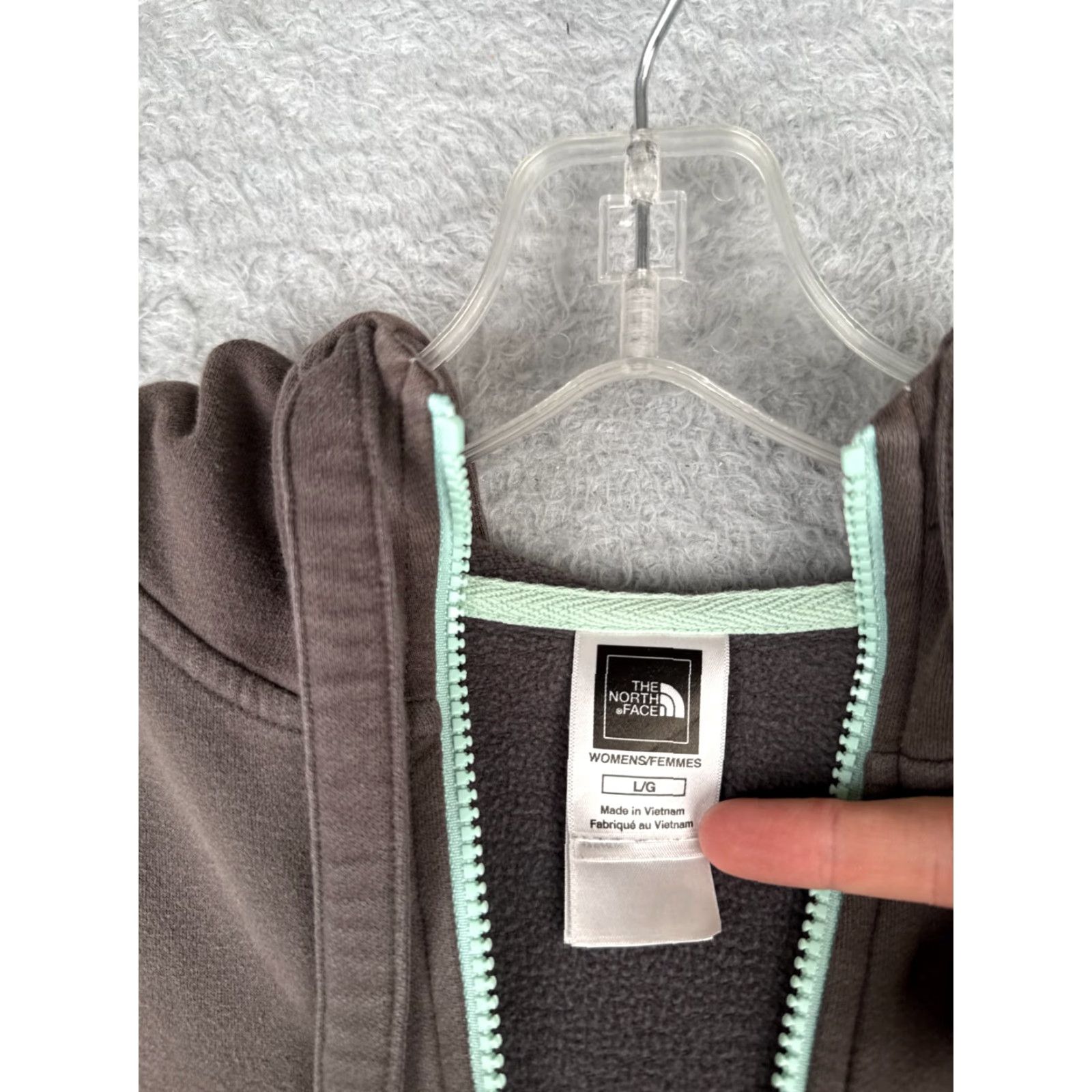 The North Face The North Face Jacket Women Large Brown Full Zip Hoodie Cotton Blend Jersey Size L / US 10 / IT 46 - 7 Thumbnail