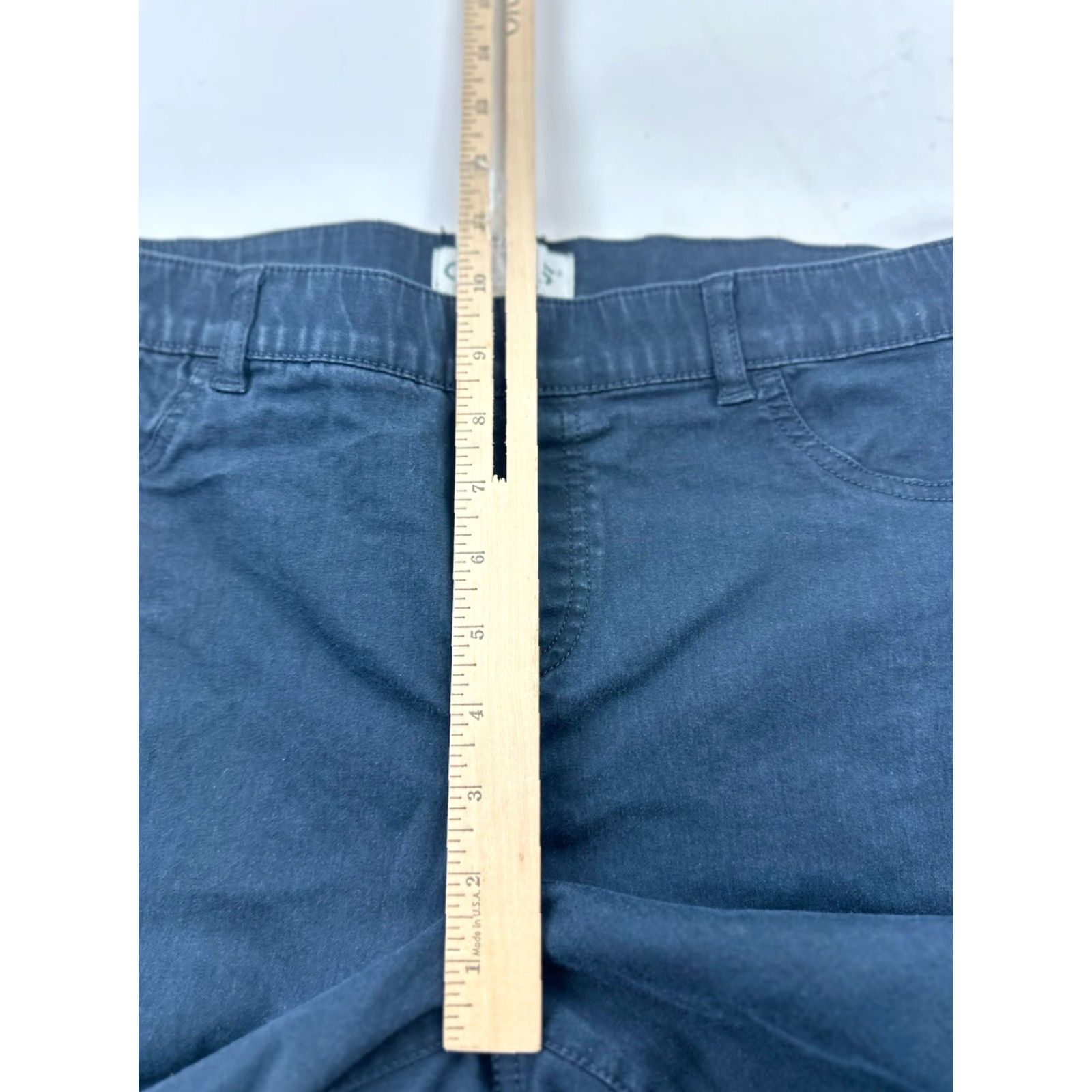Orvis ORVIS Women's Pants Size 8 Blue Elastic Waist Pull-On Skinny Ankle Size 30" / US 8 / IT 44 - 8 Thumbnail