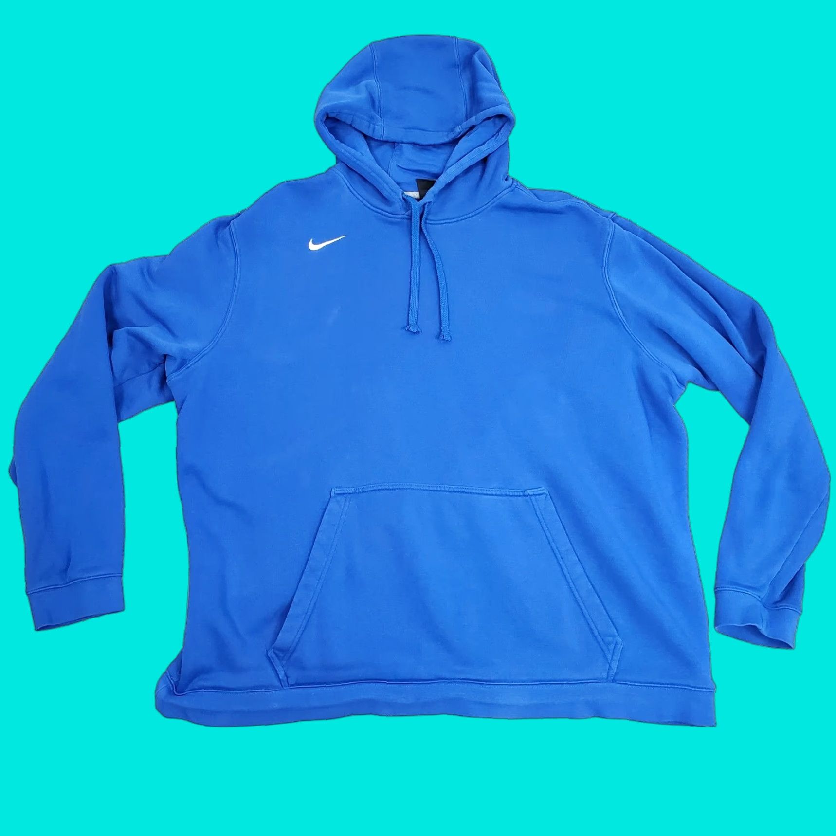Nike Nike Hoodie Mens 2XL Blue Pullover Sweatshirt Essential Swoosh Logo Size US XXL / EU 58 / 5 - 1 Thumbnail