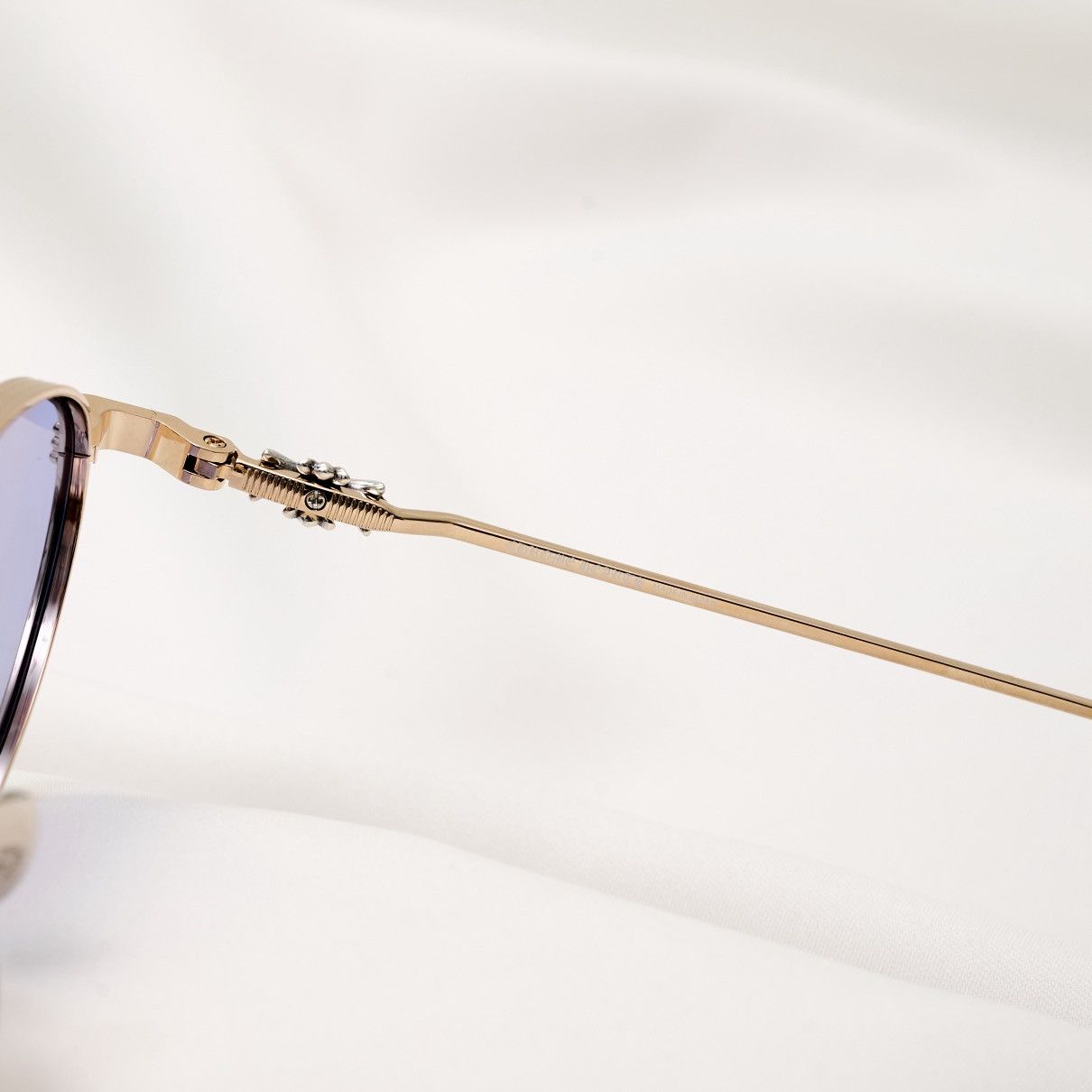 Chrome Hearts CHROME HEARTS CLITORIAL SHINY SILVER/ GOLD PLATED SUNGLASSES Size ONE SIZE - 4 Thumbnail
