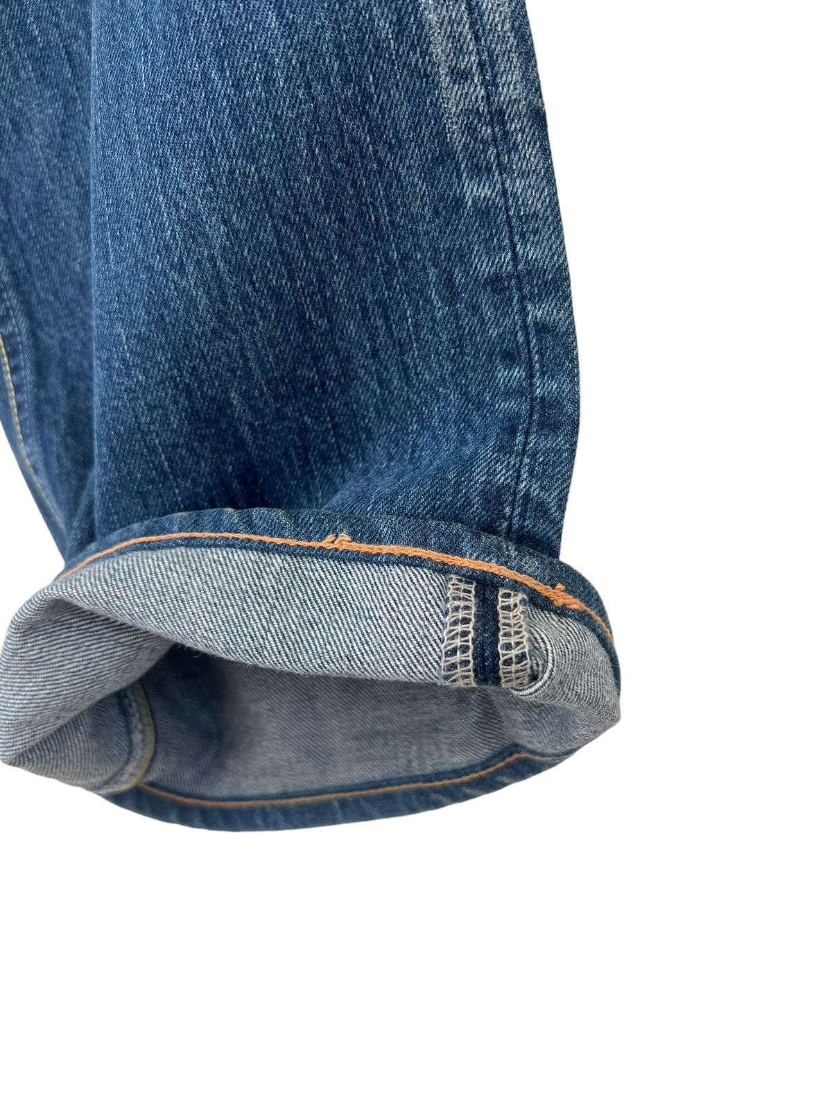 Blue Blue Japan Vintage Blue Blue Japan Distress Zigzag Denim Flare Jeans Size US 33 - 14 Thumbnail