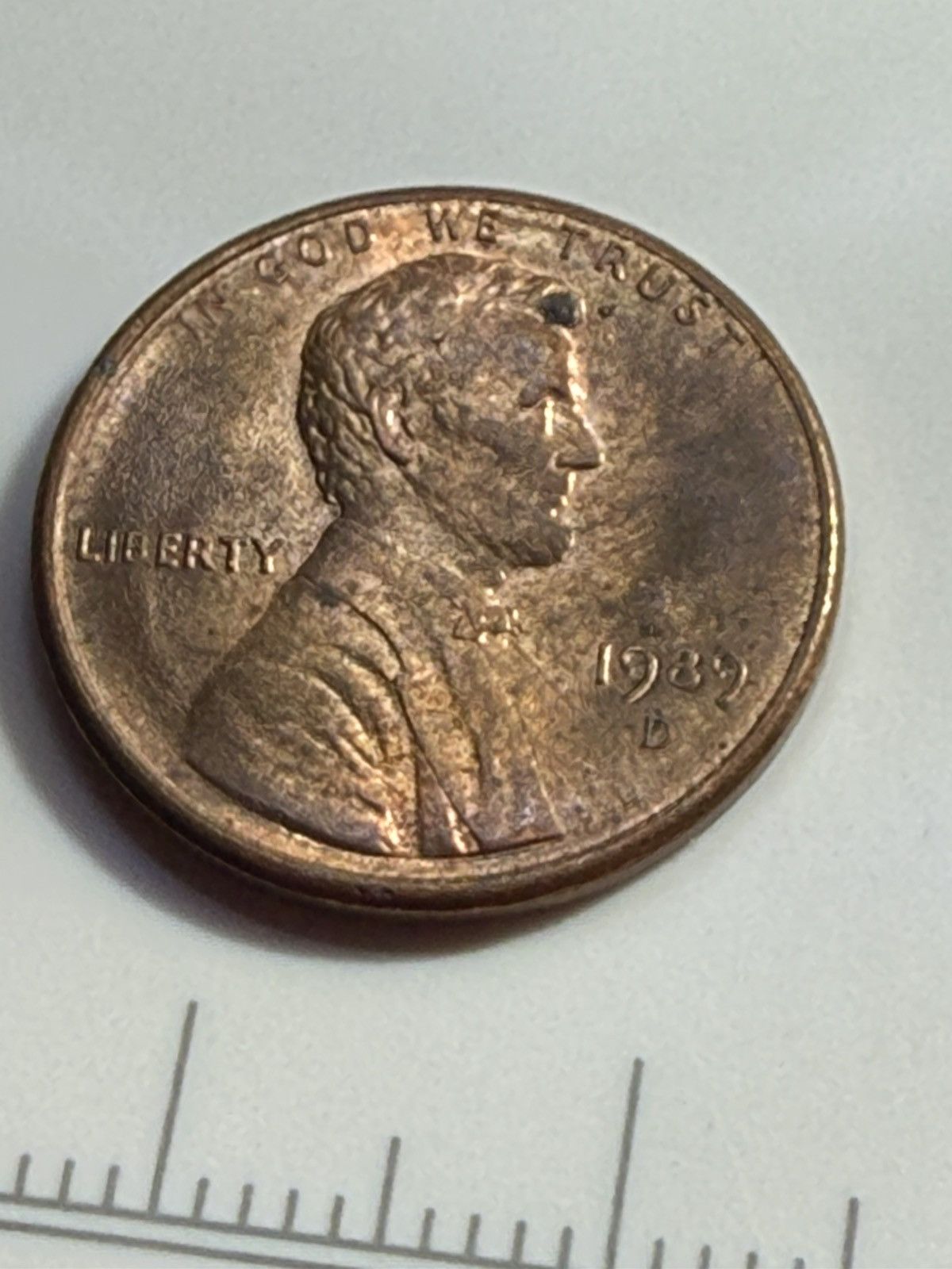 Other 1989 D Lincoln Cent Penny - Error Double Die Size ONE SIZE - 1 Thumbnail