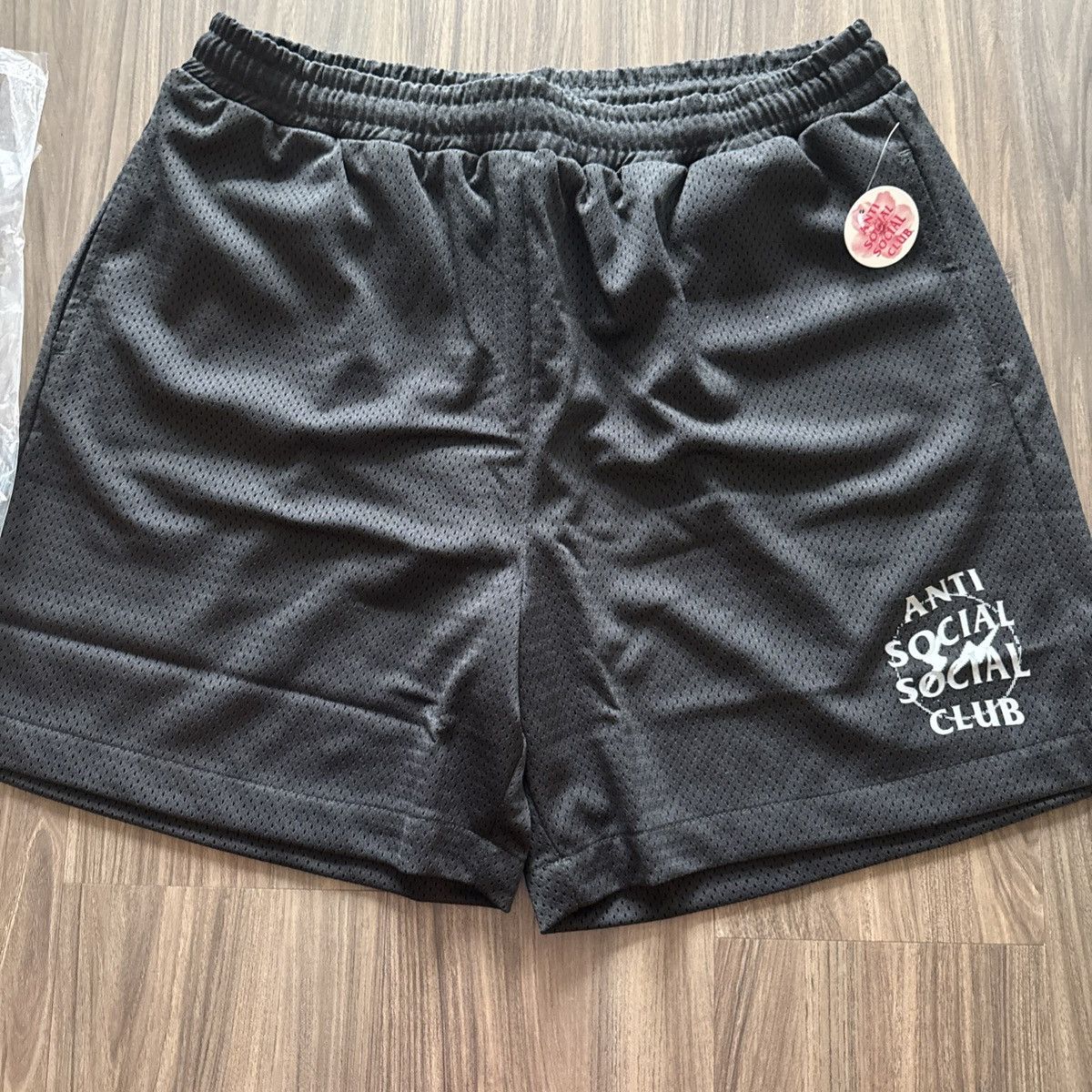 Anti Social Social Club × Fragment Design Anti Social Social Club Black Mesh Shorts Men’s Size L NWT Size US 36 / EU 52 - 2 Thumbnail