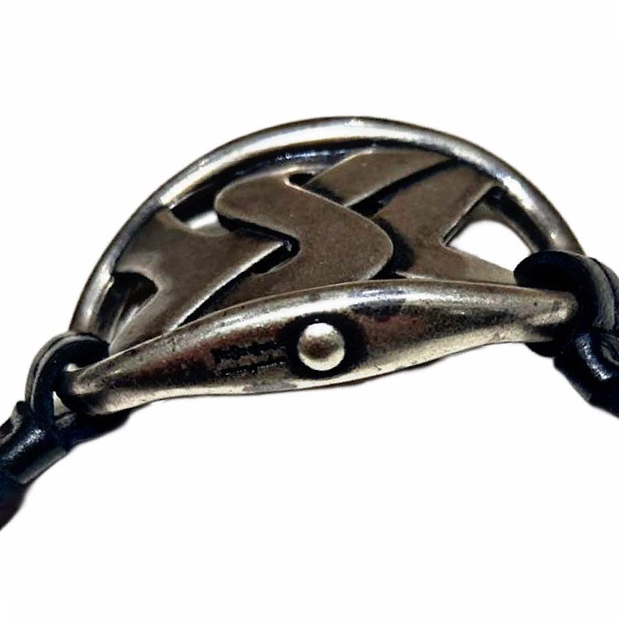 Yves Saint Laurent Authentic YSL Rive Gauche Logo Plate Double Wrap bracelet Size ONE SIZE - 3 Thumbnail