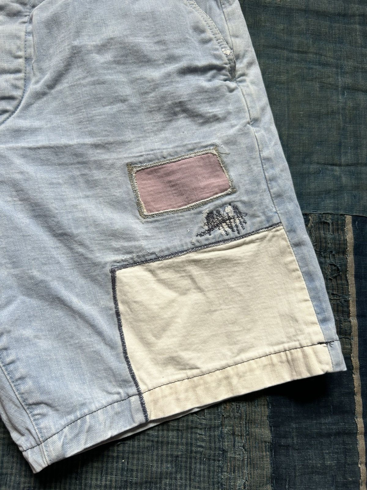 Japanese Brand × Kapital Kapital Legs Kountry Painted Very Rare Short Pants Size US 31 - 3 Thumbnail