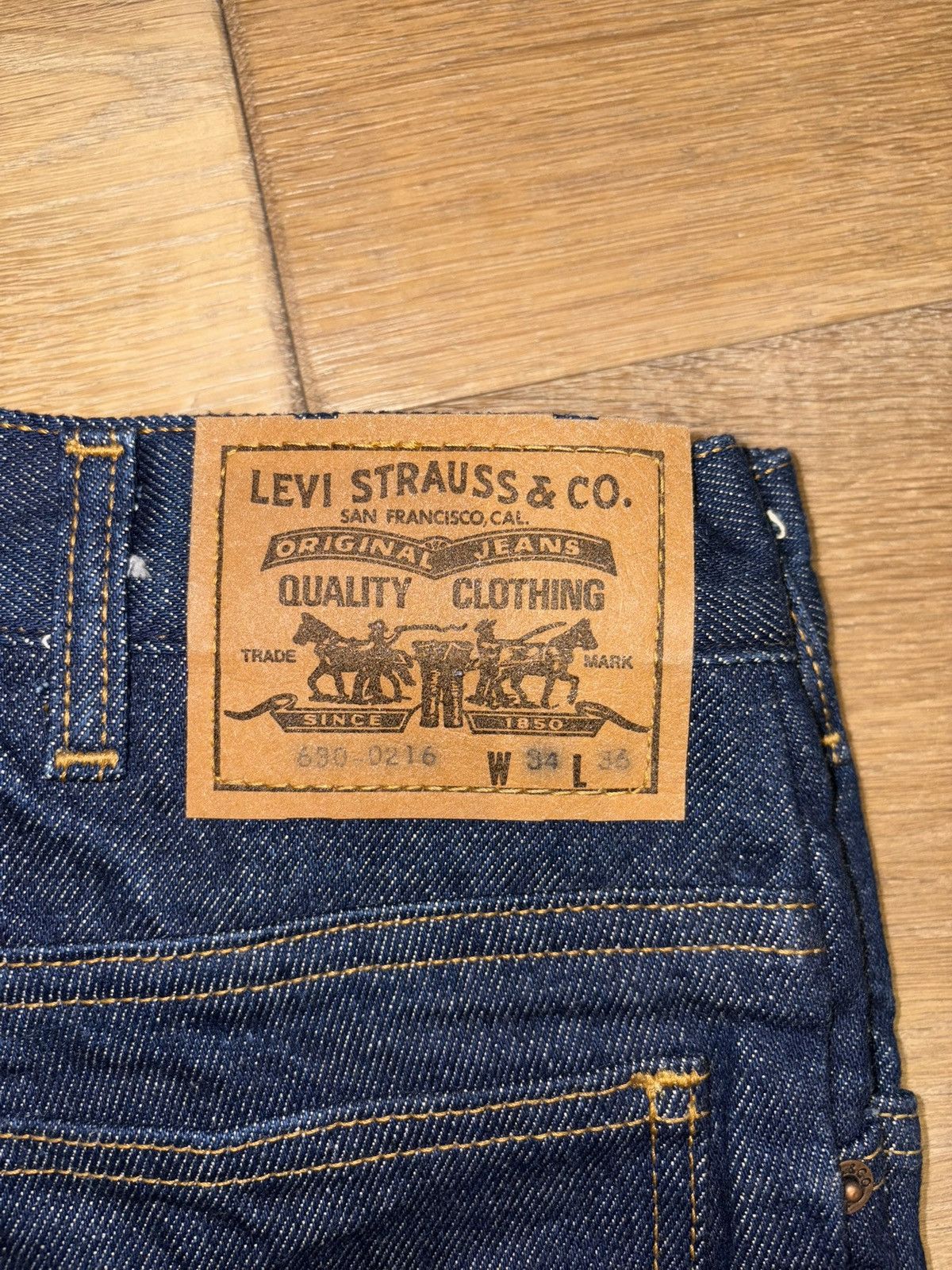 Levi's Levi’s Orange Tab Vintage Raw Denim 80’s Size US 34 / EU 50 - 5 Thumbnail