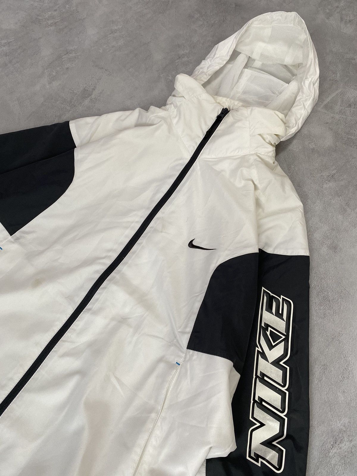 Nike 👁️ Zip Up Hoodie Jacket Nike Big Logo Swoosh Size US XL / EU 56 / 4 - 1 Thumbnail
