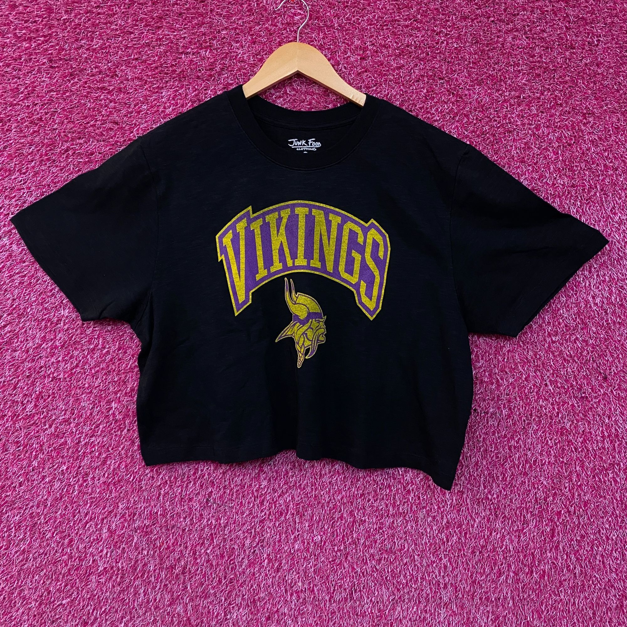 Junk Food Junk Food Clothing Minnesota Vikings Women's Mock Neck Crop Size XXL / US 16-18 / IT 52-54 - 1 Thumbnail