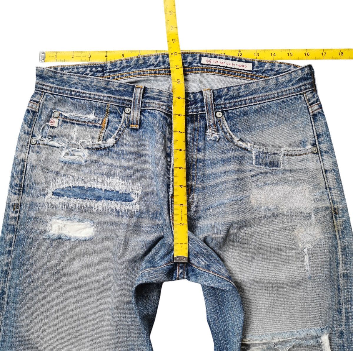 AG Adriano Goldschmied Ag Adriano Goldschmied Patches Patchwork Style Undercover Size US 32 / EU 48 - 9 Thumbnail