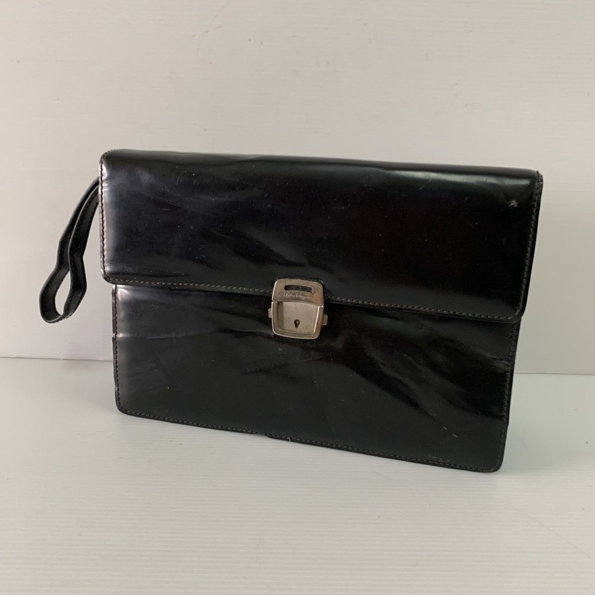 Salvatore Ferragamo Salvatore Ferragamo Leather Clutch Bag Size ONE SIZE - 1 Thumbnail