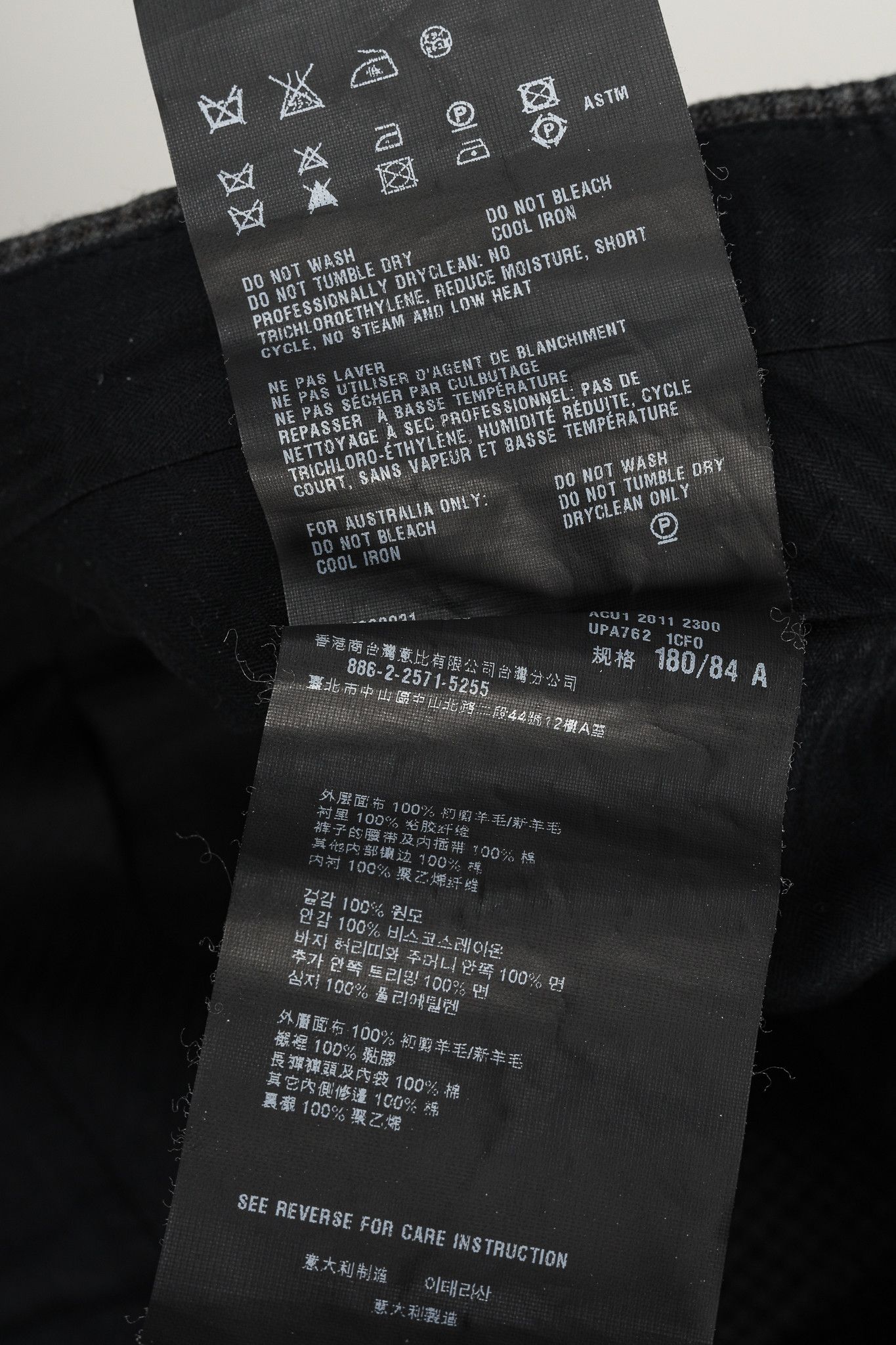Prada Prada Grey-Check Virgin Wool-Suiting Cuffed Trousers Size US 34 / EU 50 - 11 Thumbnail