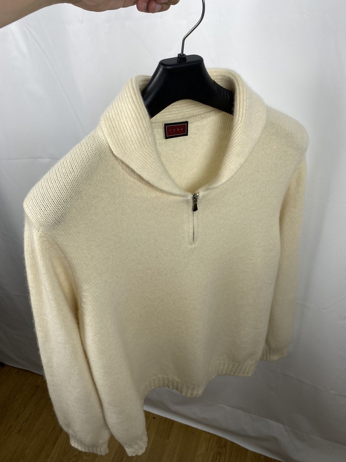 Other Feru Italy Cashmere Sweater Shawl Neck Men size 54 Size US L / EU 52-54 / 3 - 8 Thumbnail