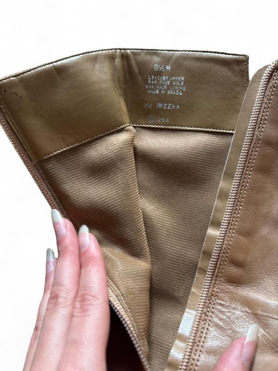 Nine West Vintage Nine West Tan Leather Mid Calf Boots Size US 8.5 / IT 38.5 - 6 Thumbnail