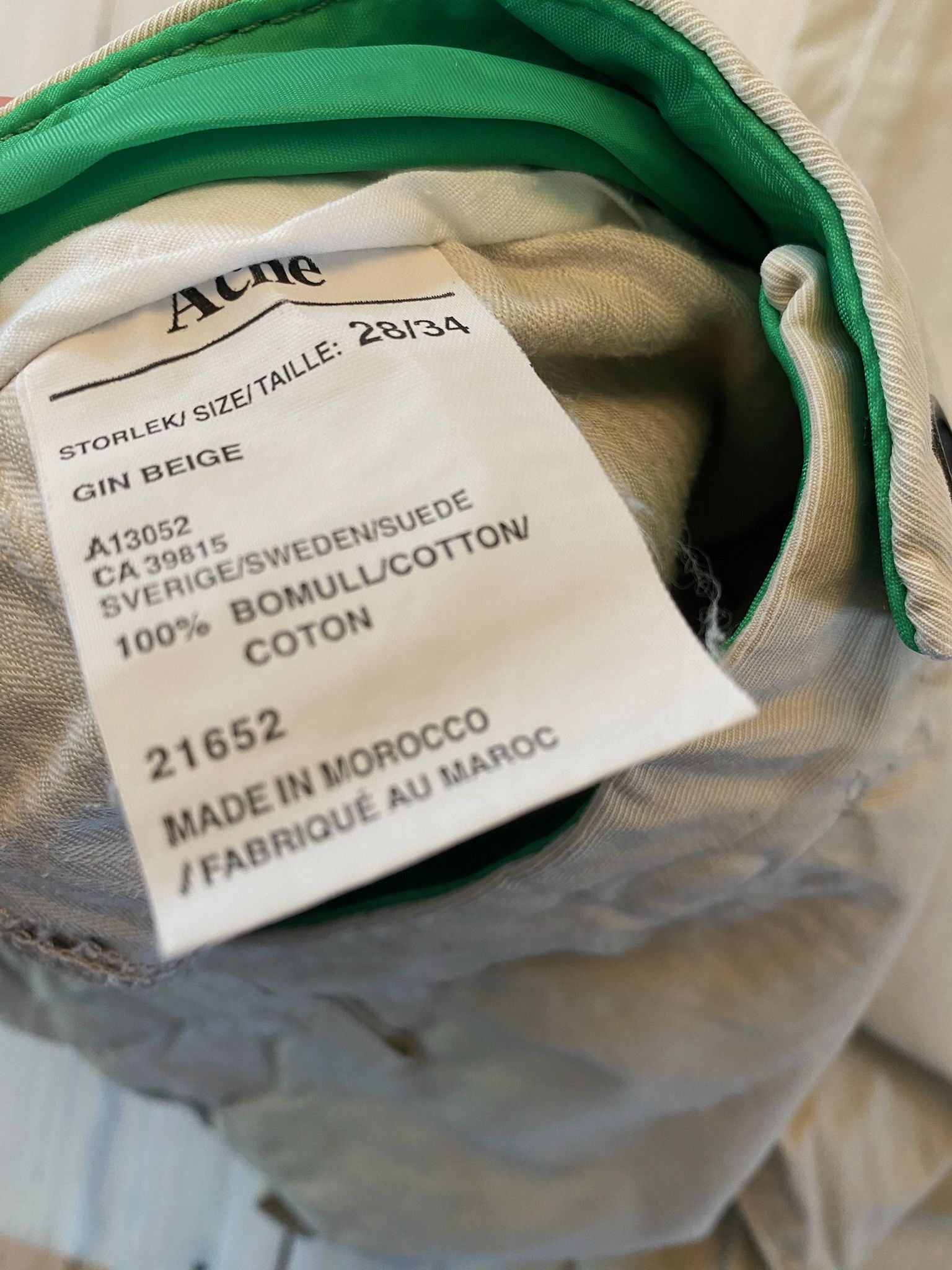 Acne Studios Acne Studios Chinos Size US 34 / EU 50 - 3 Thumbnail