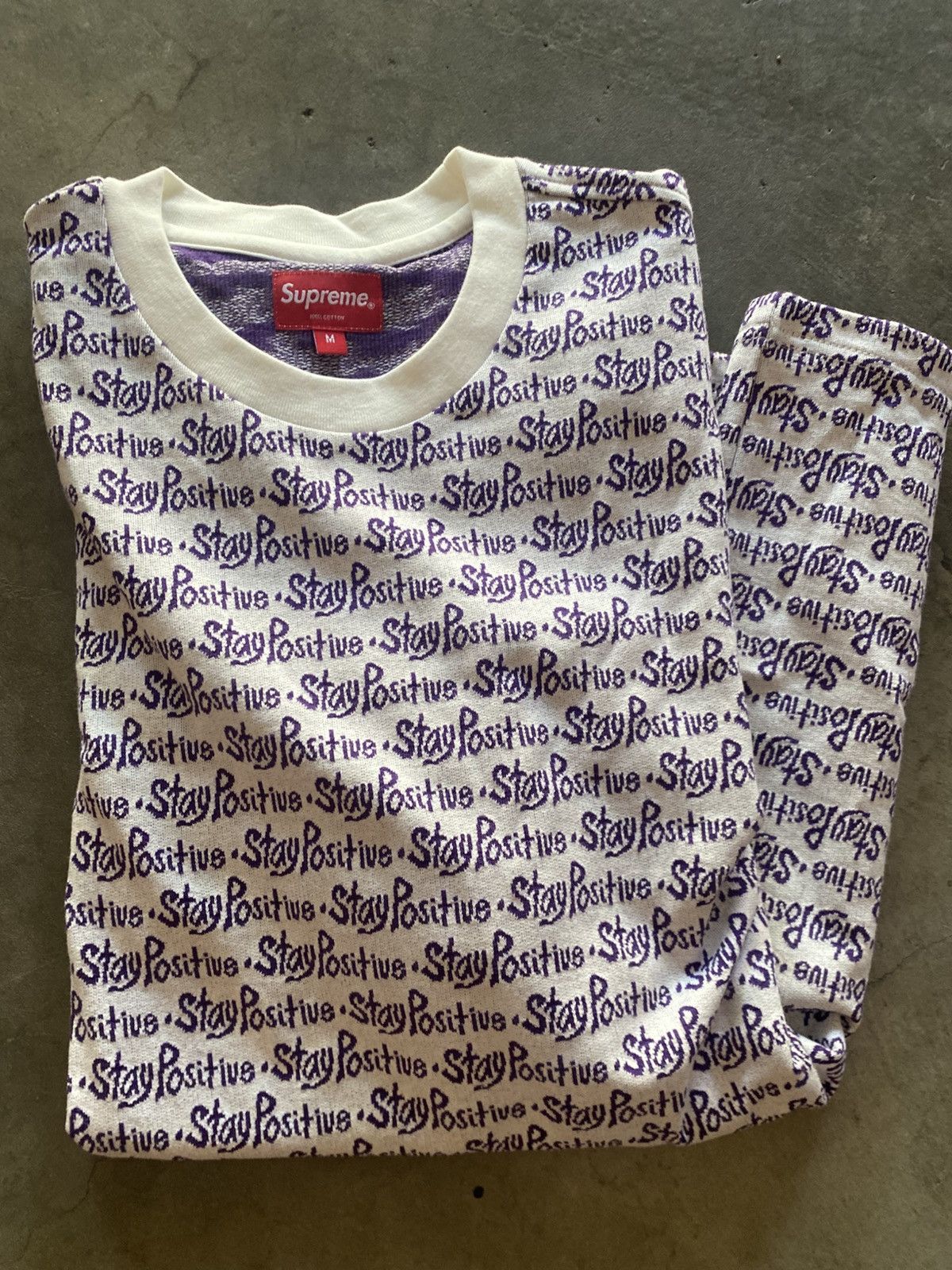 Supreme Supreme Stay Positive Tee Size US M / EU 48-50 / 2 - 1 Thumbnail