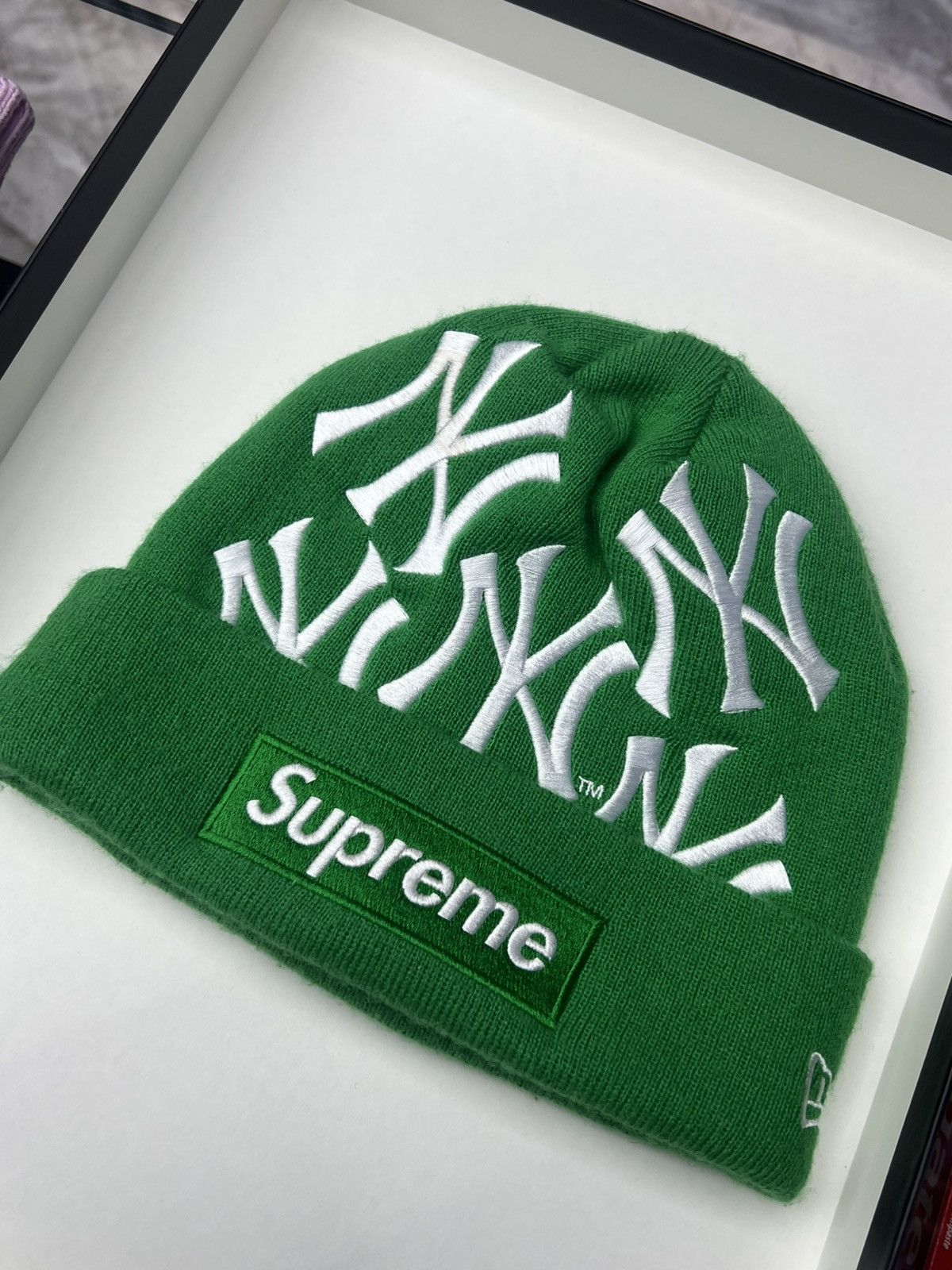 Supreme Supreme x New York Yankees New Era Beanie Size ONE SIZE - 1 Thumbnail