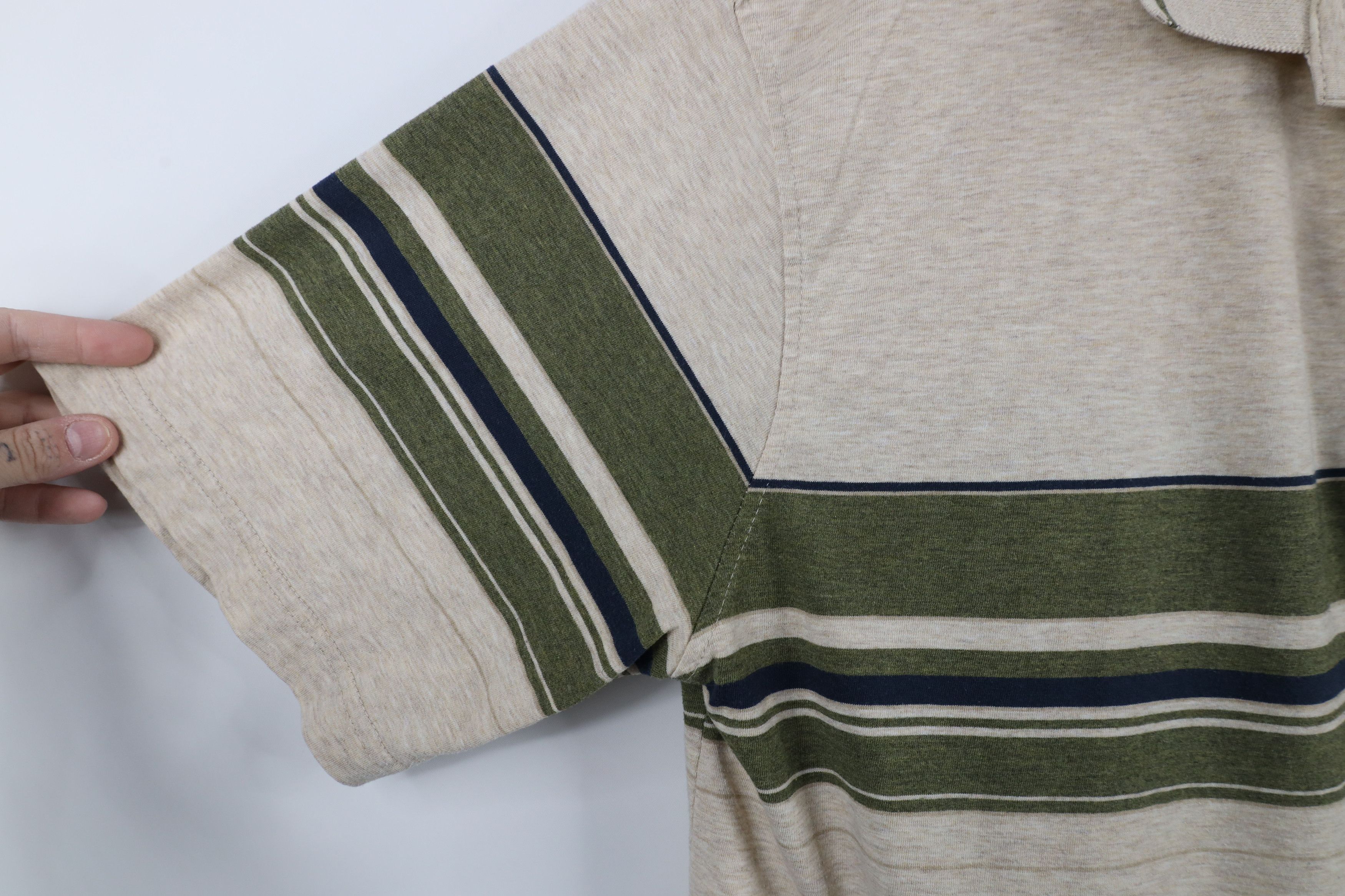 Vintage Vintage 90s Streetwear Striped Collared Golf Polo Shirt Size US L / EU 52-54 / 3 - 4 Thumbnail