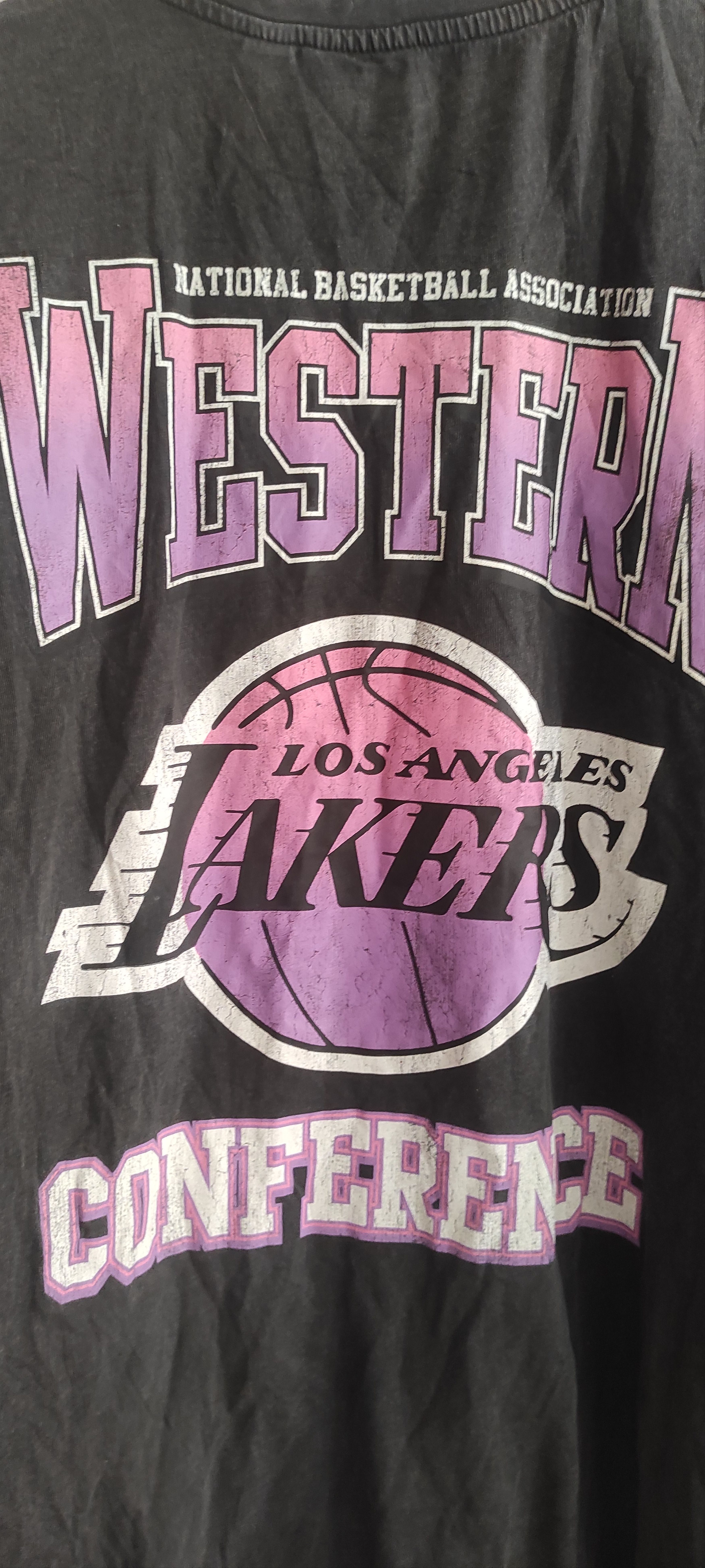 NBA × Vintage NBA Lakers Basketball Tee Graphic Print Los Angeles Lakers Size US XXL / EU 58 / 5 - 10 Thumbnail