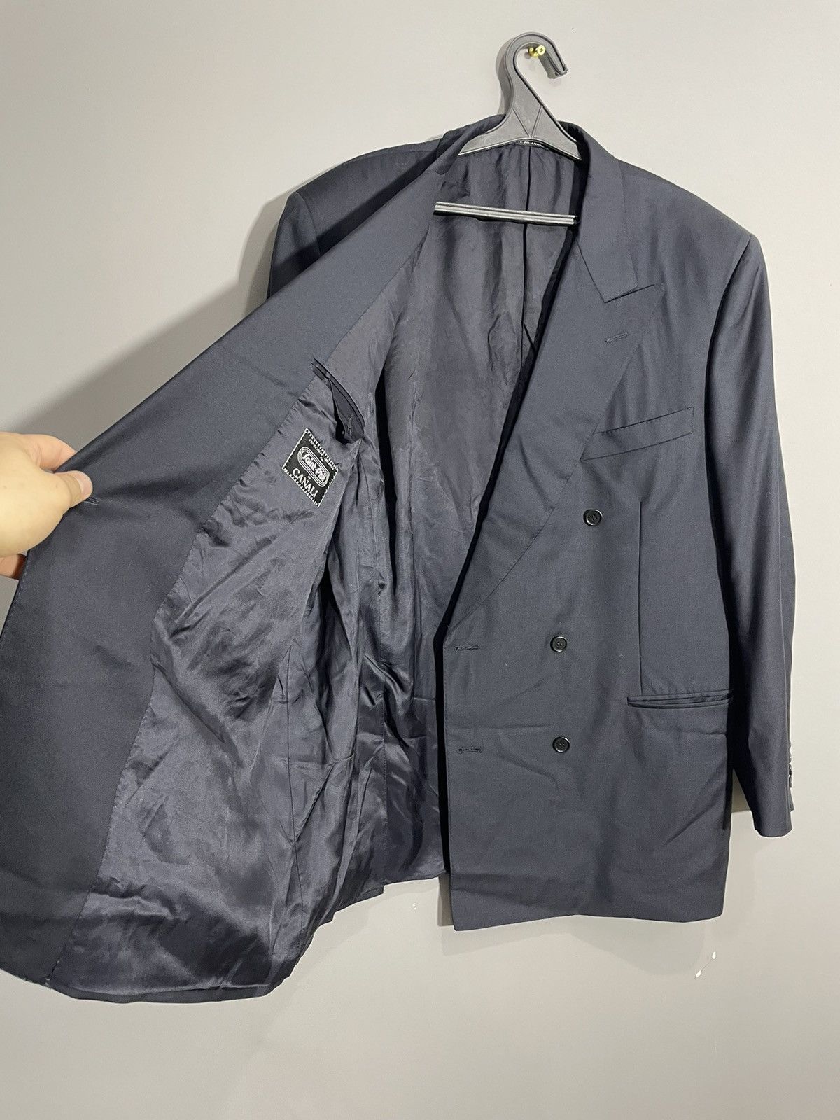 Canali Canali luxury double-breasted navy blue blazer size 56R Size 54R - 10 Thumbnail