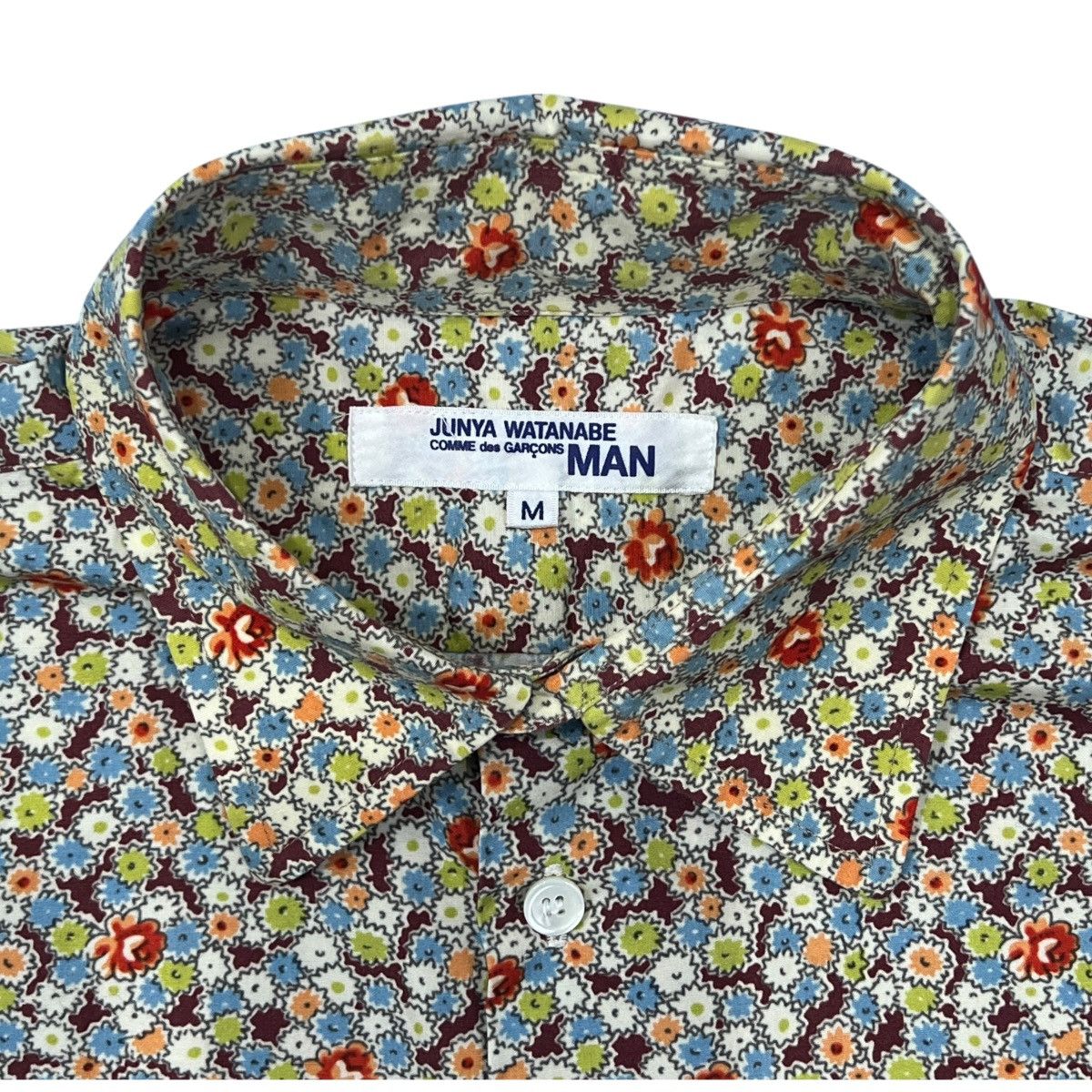 Junya Watanabe JUNYA WATANABE MAN 02SS peanut butter Flower Printed Shirts Size US M / EU 48-50 / 2 - 3 Thumbnail