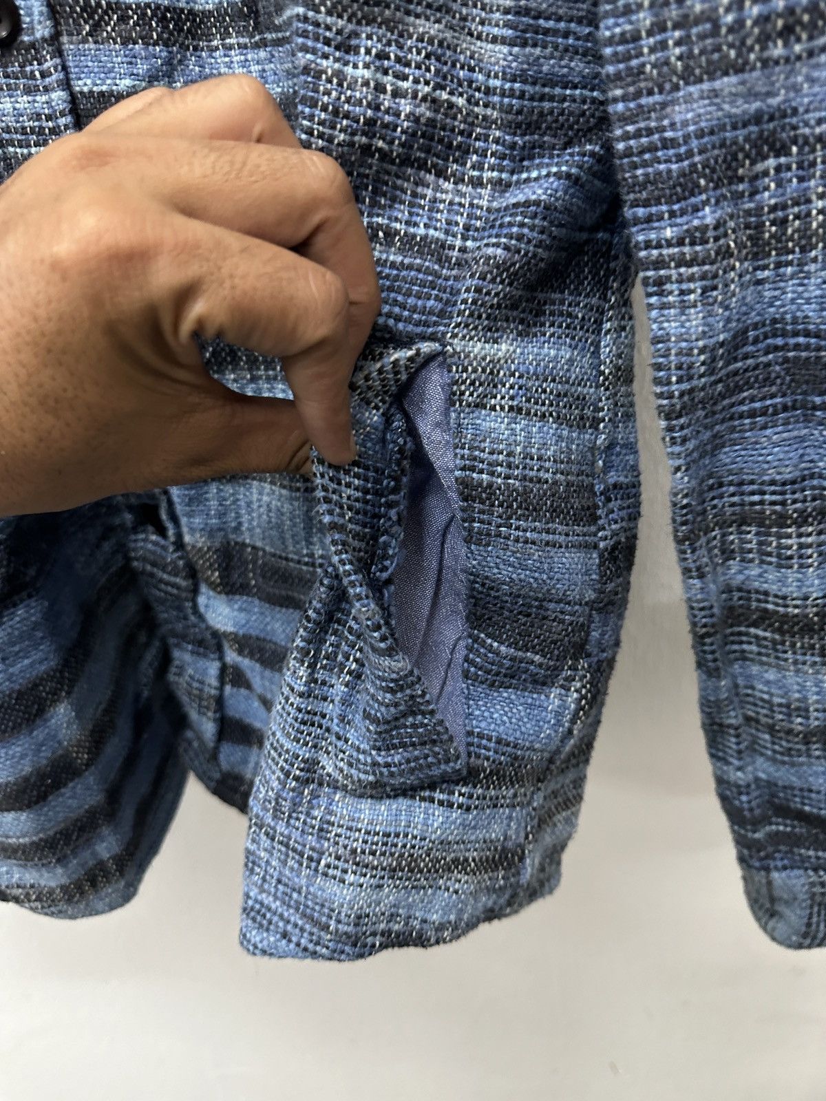 Kapital Sashiko Boro Chiang Mai Deluxe By Gaijin Made Indigo Shirt Size US M / EU 48-50 / 2 - 5 Thumbnail