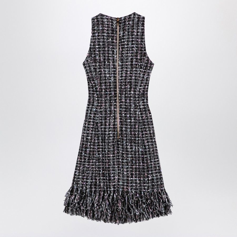 Balmain o1d2blof0824 Mini Dress in Black Size S / US 4 / IT 40 - 2 Thumbnail