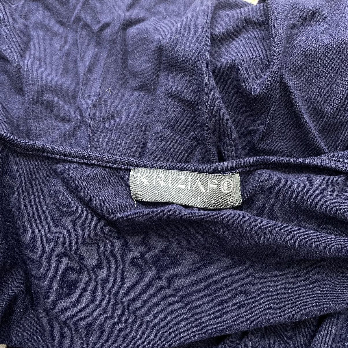 Krizia KRIZIA POI Italian Designer Dark Blue Cardigan Sweatshirt Size S / US 4 / IT 40 - 5 Thumbnail