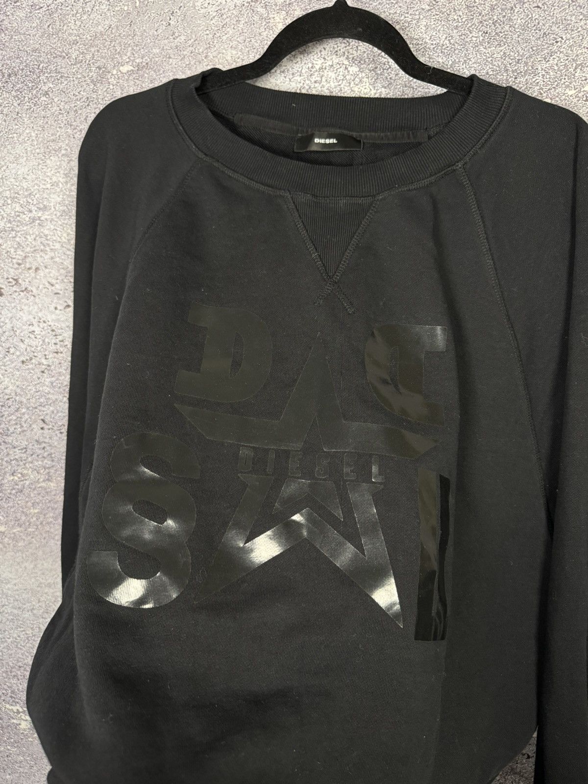 Diesel Diesel Sweatshirt Black Logo Streetwear XL Size Size US XL / EU 56 / 4 - 9 Thumbnail