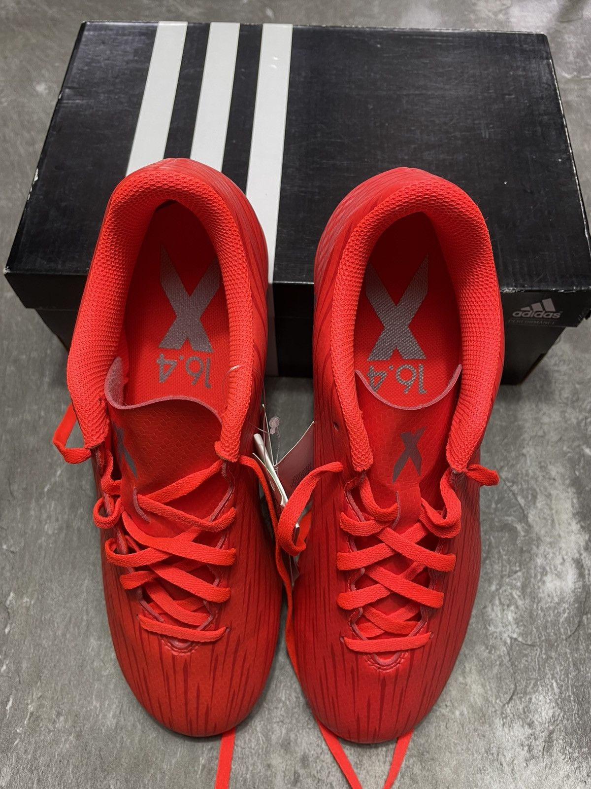Adidas AdidasX 16.4 FxG Soccer Cleats Solar Red Silver Men’s Size US 7 / EU 40 - 7 Thumbnail