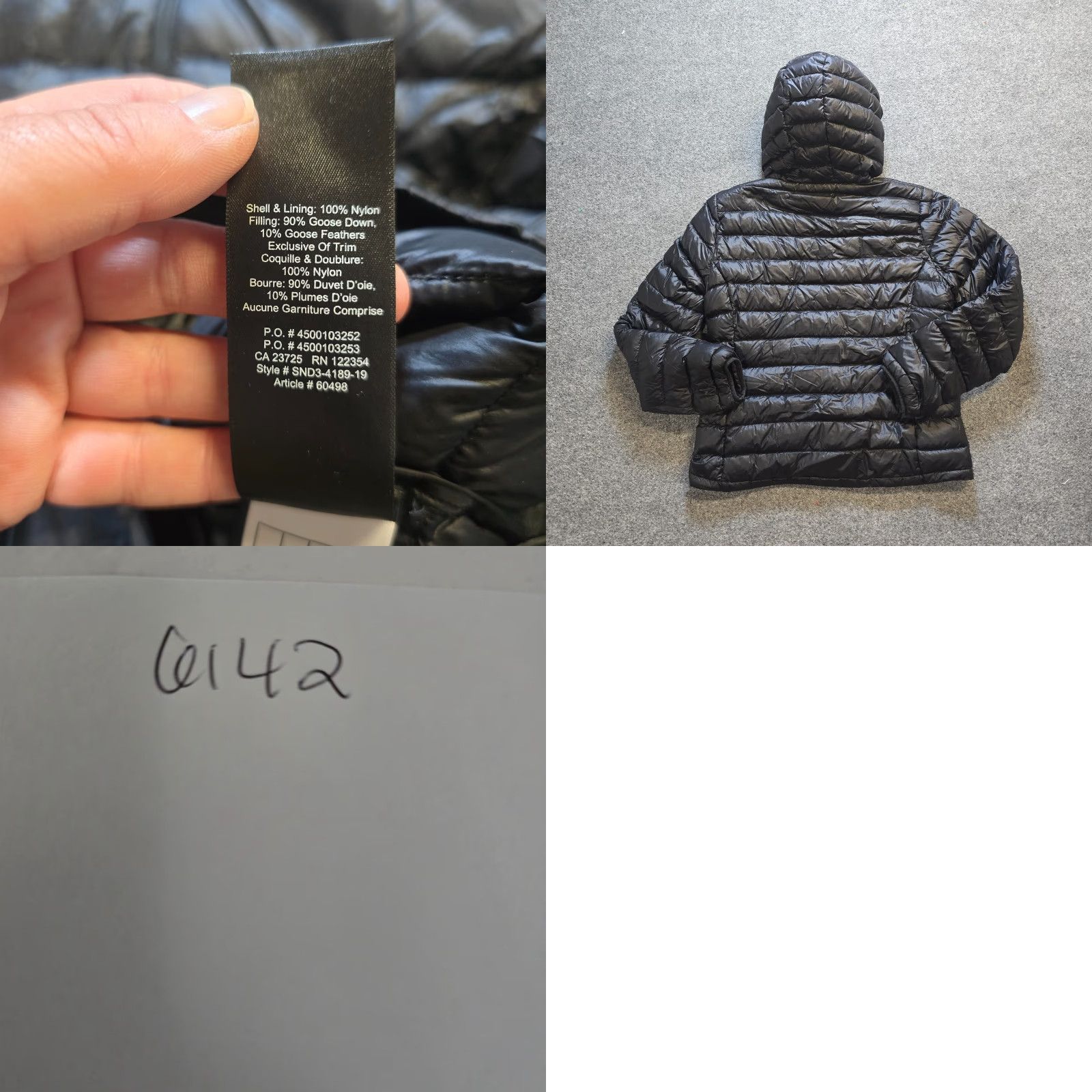 TNA TNA Jacket Womens XL Black Botaine Super Light Puffer Down Hooded Packable Jacket Size XL / US 12-14 / IT 48-50 - 8 Thumbnail