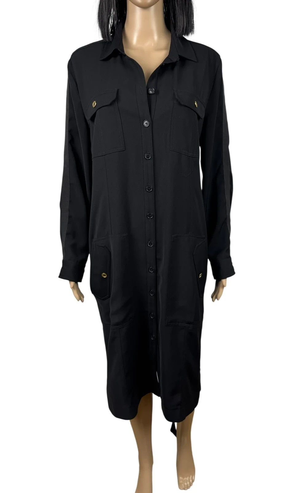 ME+EM ME + EM Shirt Dress Belted Polyester size 12 Size M / US 6-8 / IT 42-44 - 9 Thumbnail