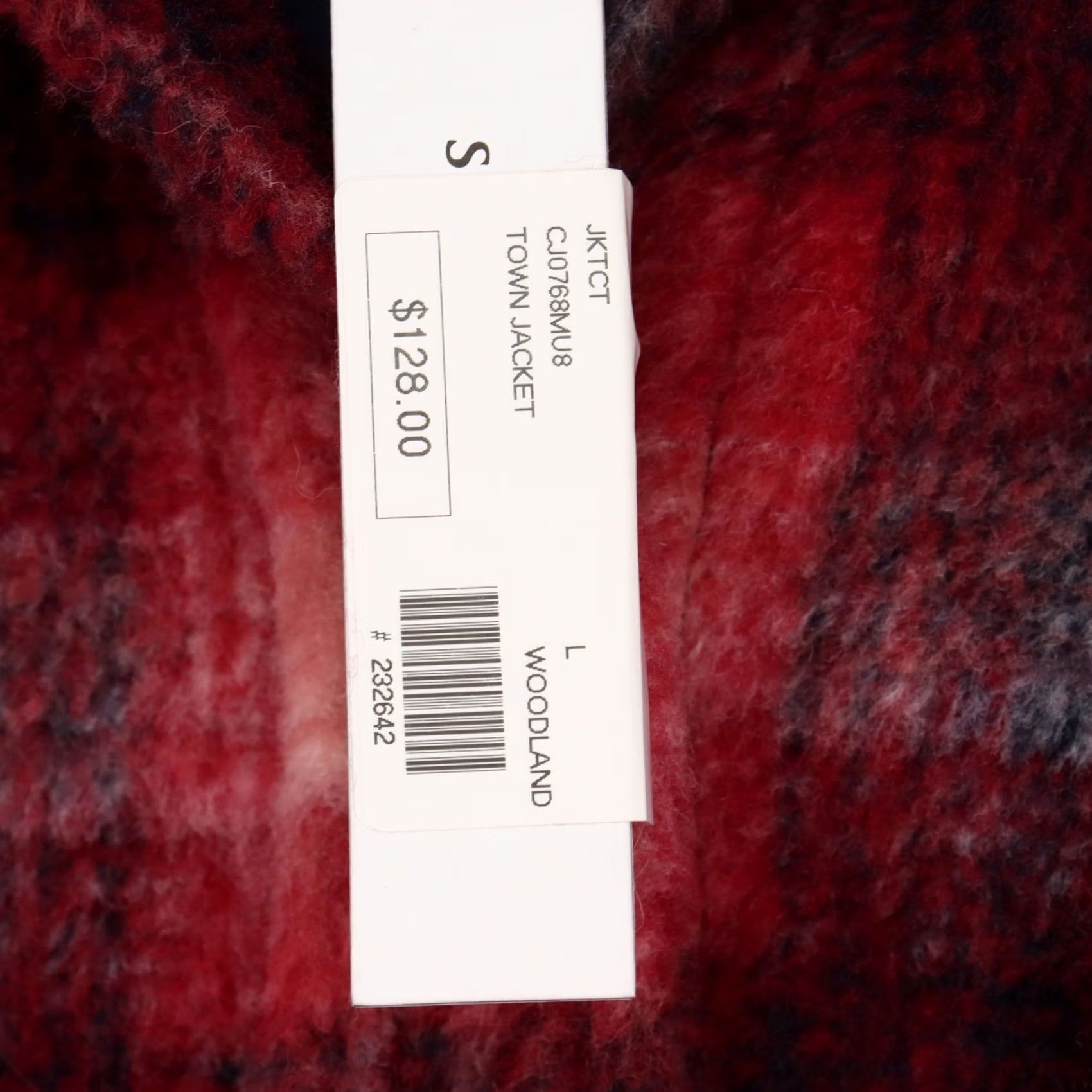 Sanctuary Sanctuary Women's Town Jacket Plaid Wool Blend Shacket Long Sleeve Button Snap Relaxed L Red Blue Casual Coat Size L / US 10 / IT 46 - 5 Thumbnail