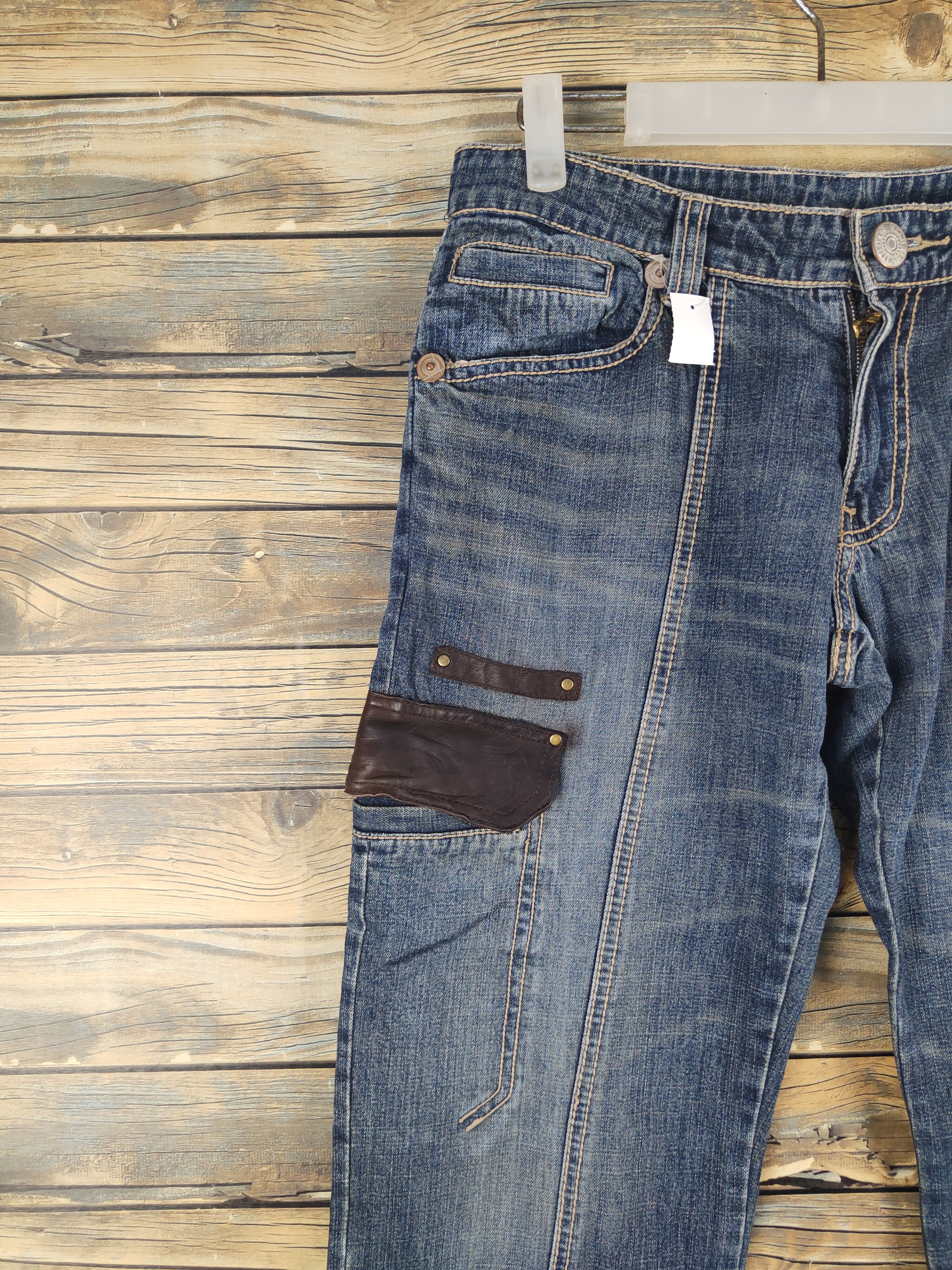 Comme Ca Ism DL Comme Ca du Mode Blue Distressed Ripped Jeans #1578 Size US 29 - 3 Thumbnail