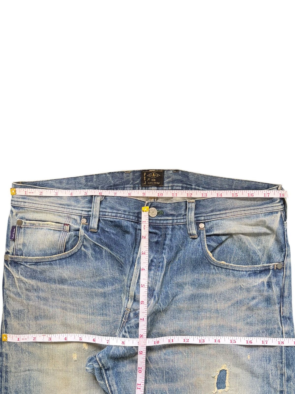 Paul Smith Vintage Paul Smith Selvedge Patches Distressed Jeans Size US 36 / EU 52 - 6 Thumbnail