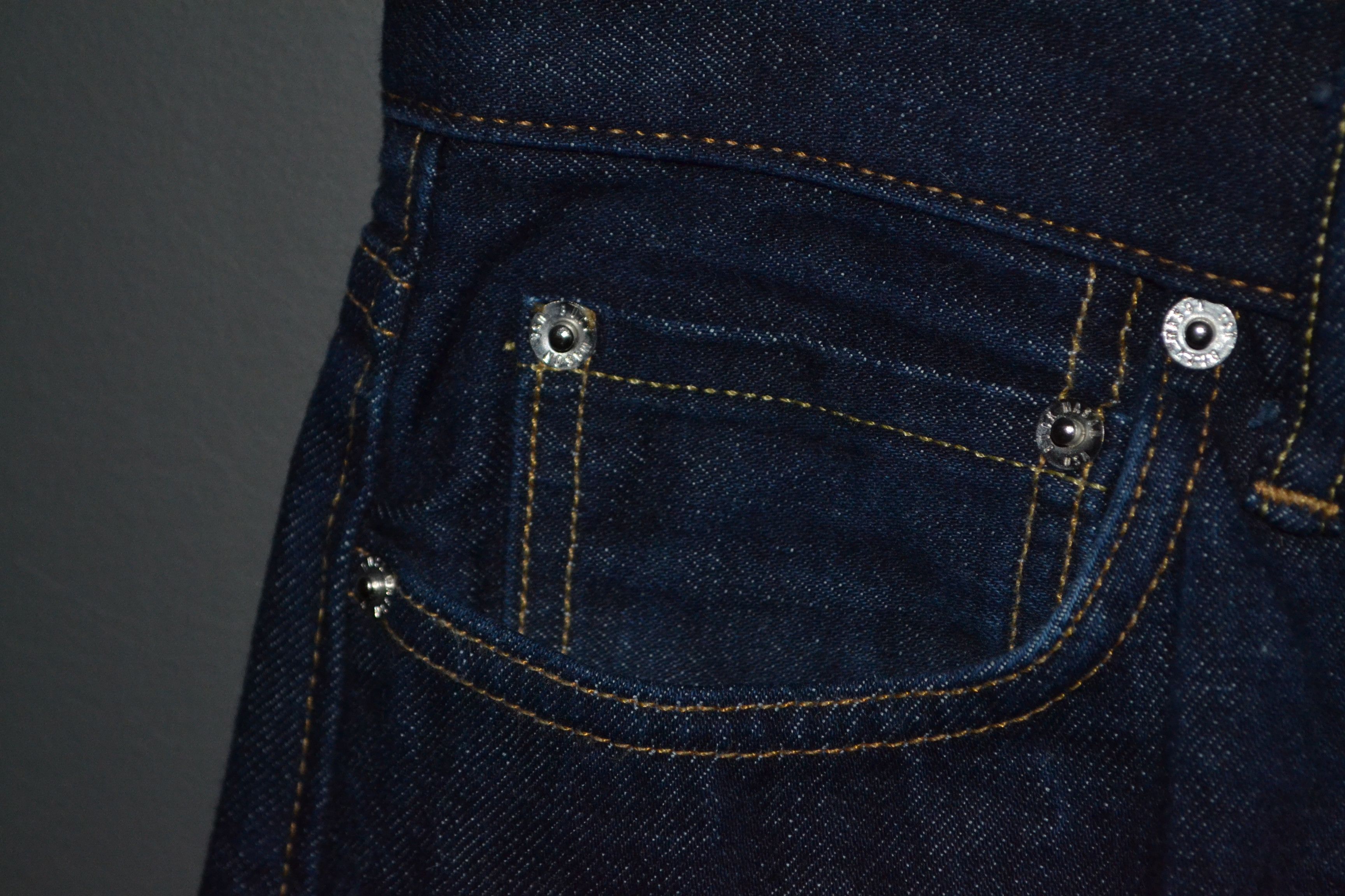 Buck Mason Buck Mason Jeans 33 Slim Fit Selvedge Blue Denim 12104 Size US 33 - 4 Thumbnail