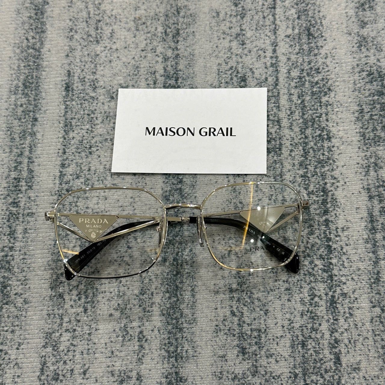 Prada PRADA 0PR A51V 1BC1O1 EYEGLASSES Size ONE SIZE - 2 Thumbnail