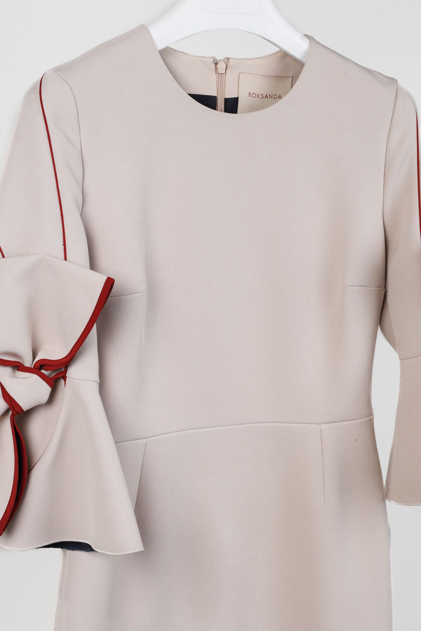ROKSANDA Roksanda Light Pink 'Lavete' Bow Midi Dress Size M / US 6-8 / IT 42-44 - 3 Thumbnail
