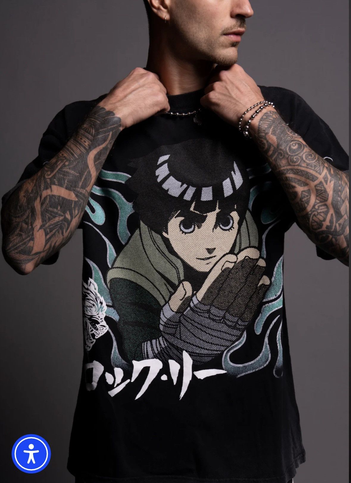 Darc Sport DARC SPORT X NARUTO X ROCK LEE SHIRT - Size US M / EU 48-50 / 2 - 5 Thumbnail